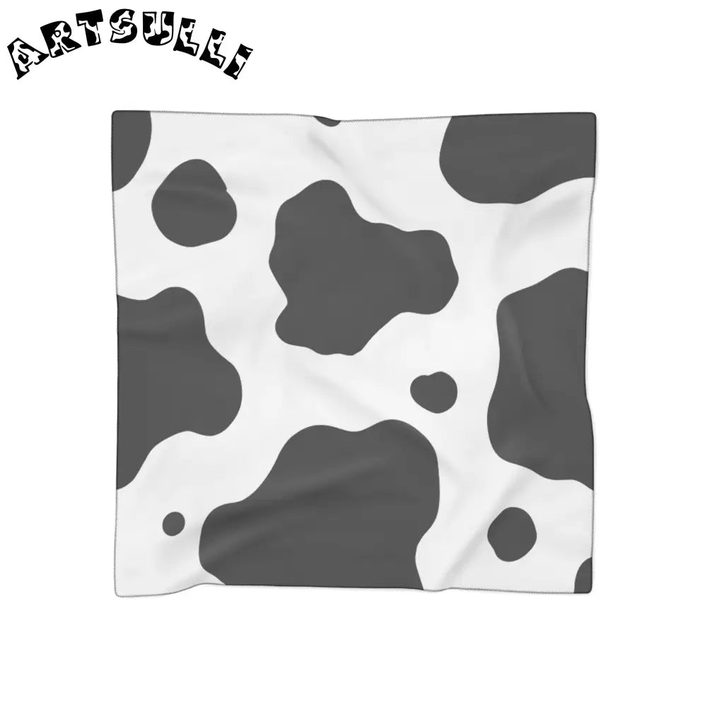 JAKKOUTTHEBXX White and Black Cow Print Bandana JAKKOUTTHEBXX