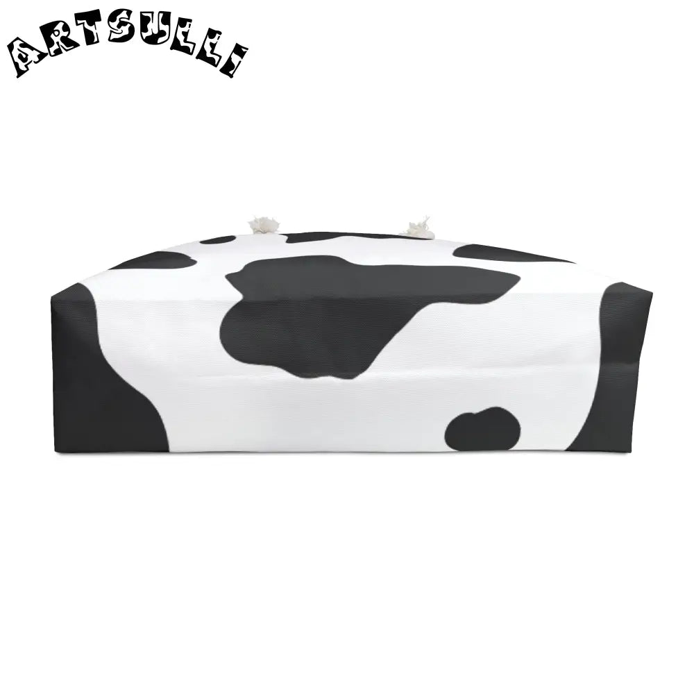 JAKKOUTTHEBXX Cow Print Beach Tote with Rope Handles 2025