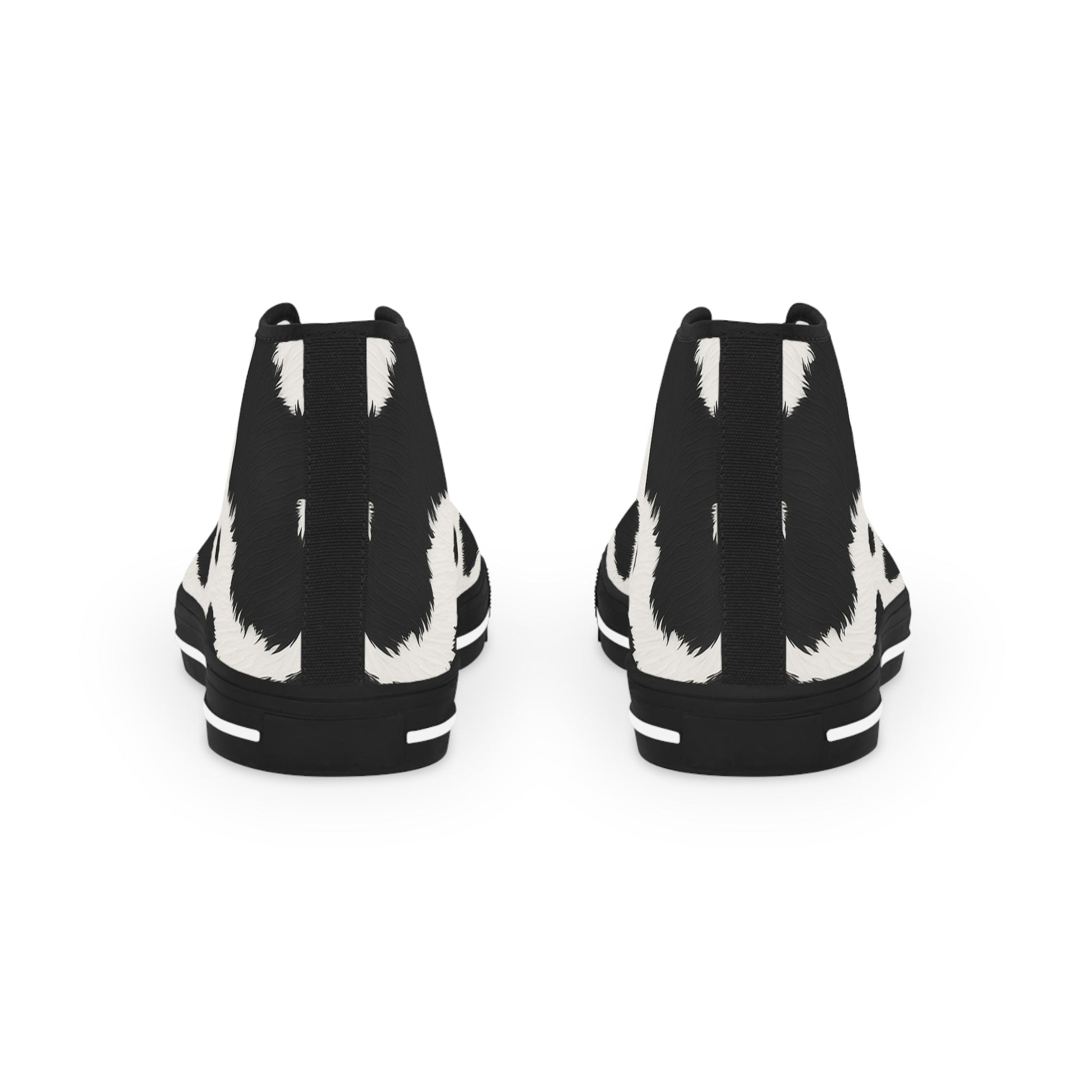 Printify Cow Print High Top Canvas Sneakers 2025