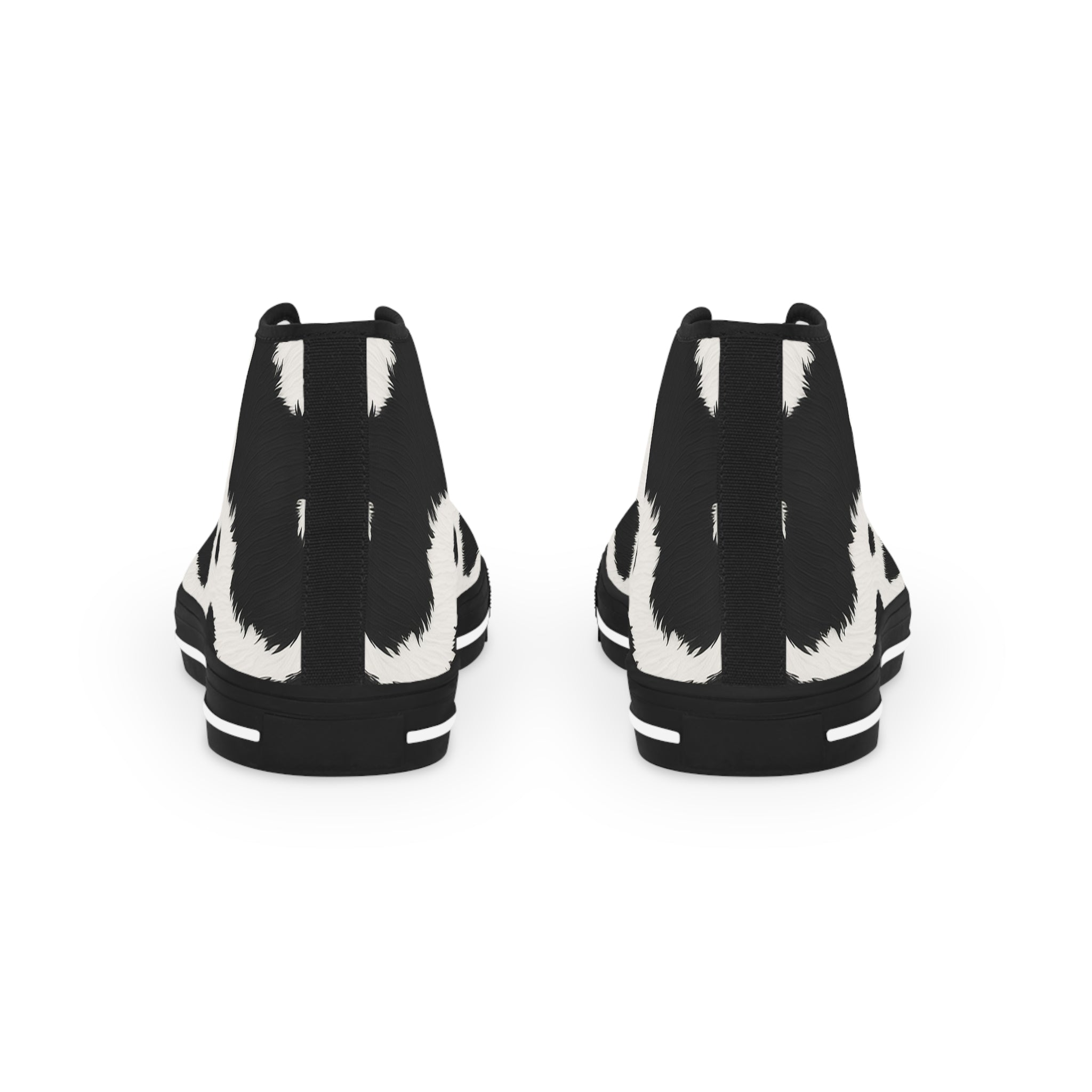 Printify Cow Print High Top Canvas Sneakers 2025