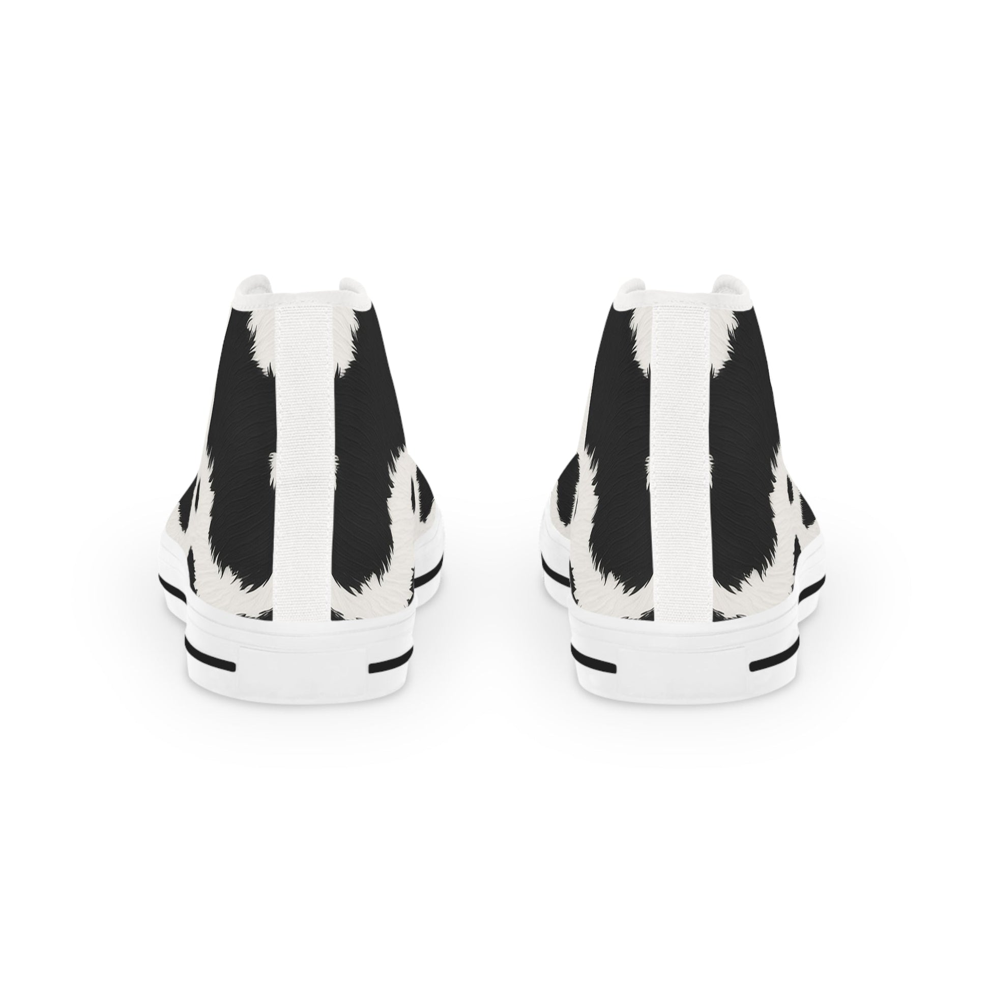 Printify Cow Print High Top Canvas Sneakers 2025
