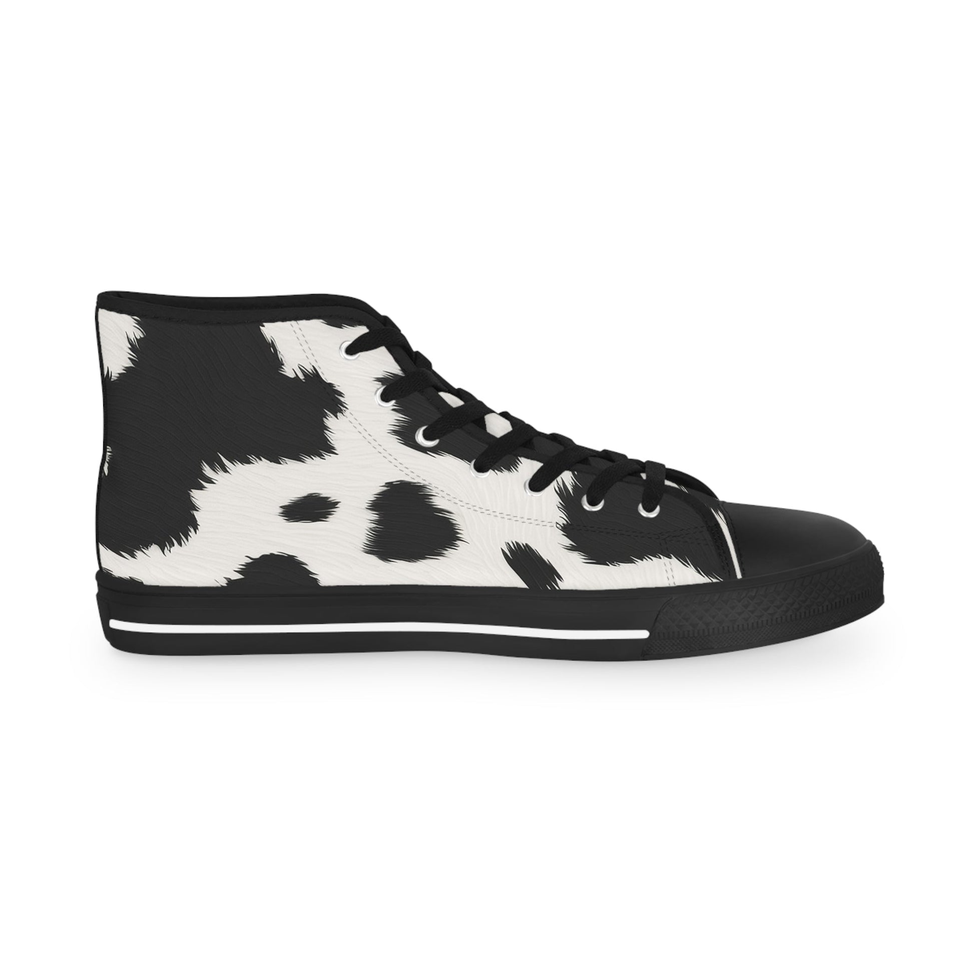 Printify Cow Print High Top Canvas Sneakers 2025