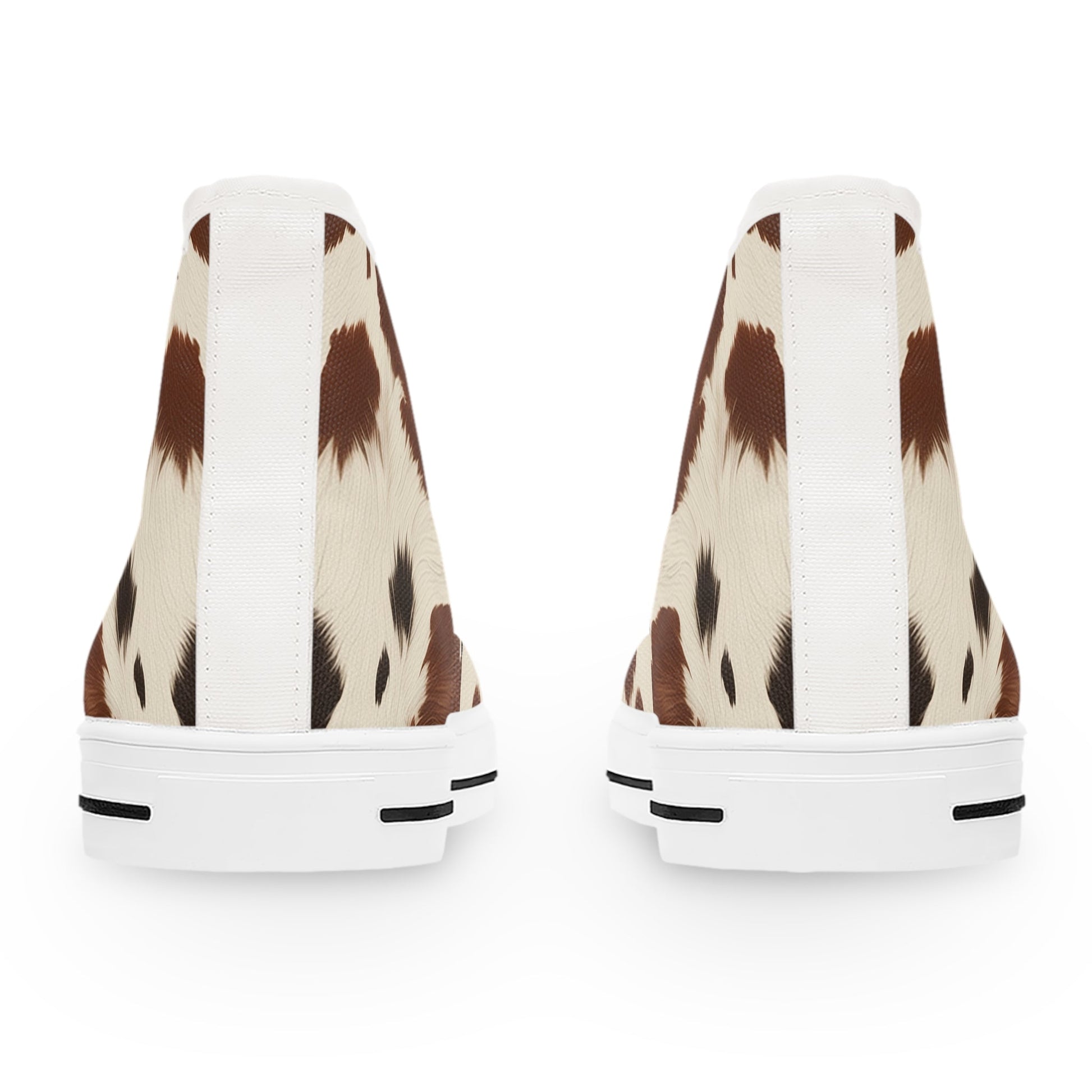 Cow Print High Top Sneakers, Artsulli - Art is Long, Life is Short, Shoes, , , , , , , 