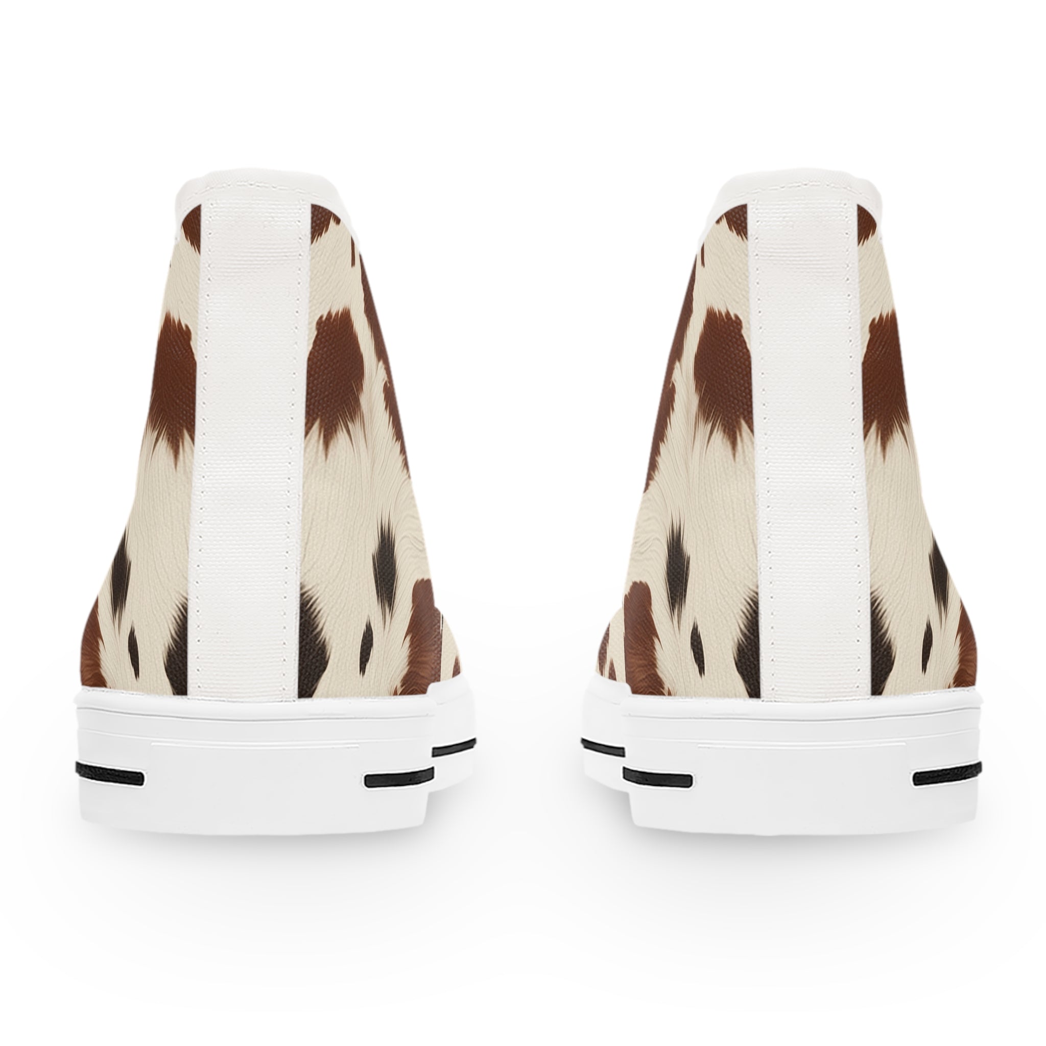 Cow Print High Top Sneakers, Artsulli - Art is Long, Life is Short, Shoes, , , , , , , 