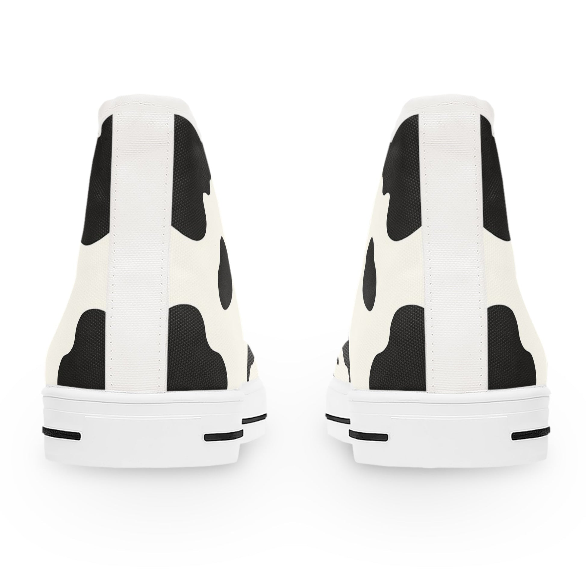 Cow Print High-Top Sneakers, Artsulli - Art is Long, Life is Short, Shoes, , , , , , , 