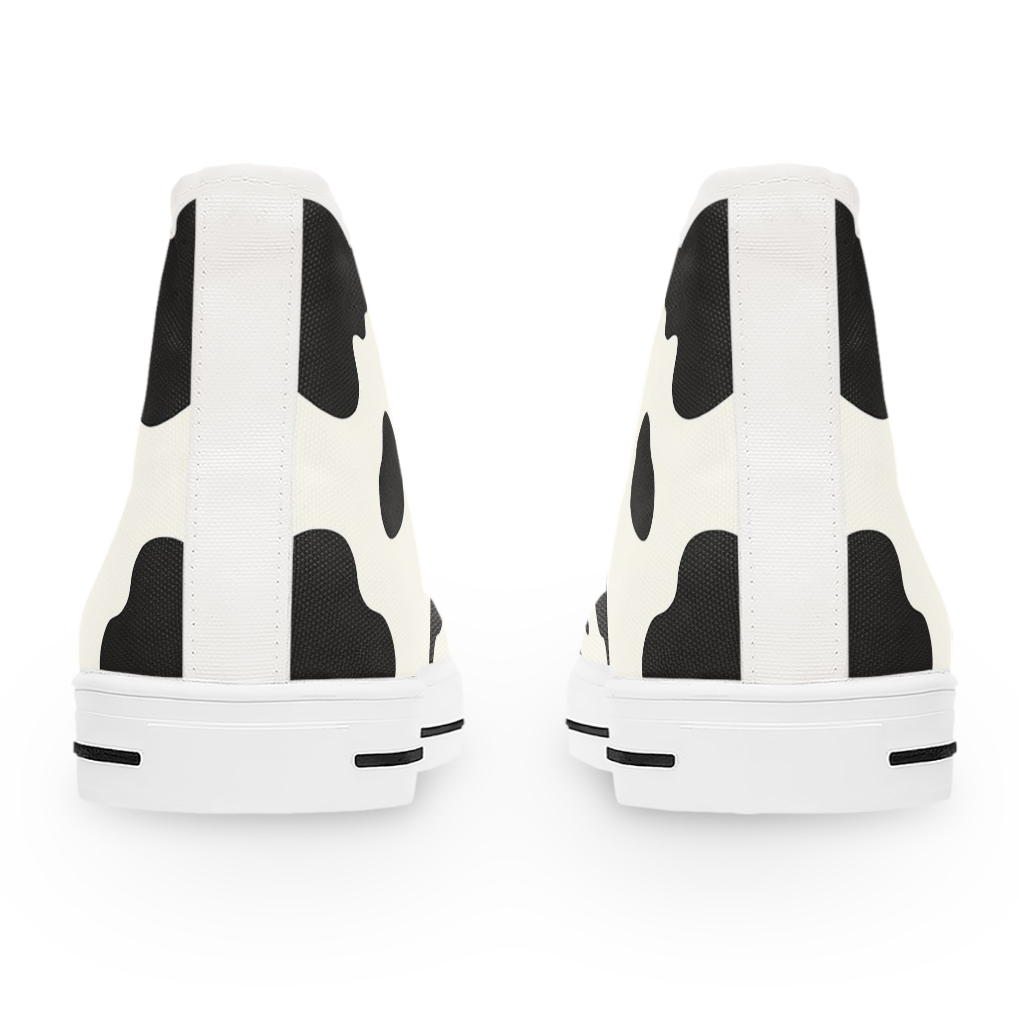 Cow Print High-Top Sneakers, Artsulli - Art is Long, Life is Short, Shoes, , , , , , , 