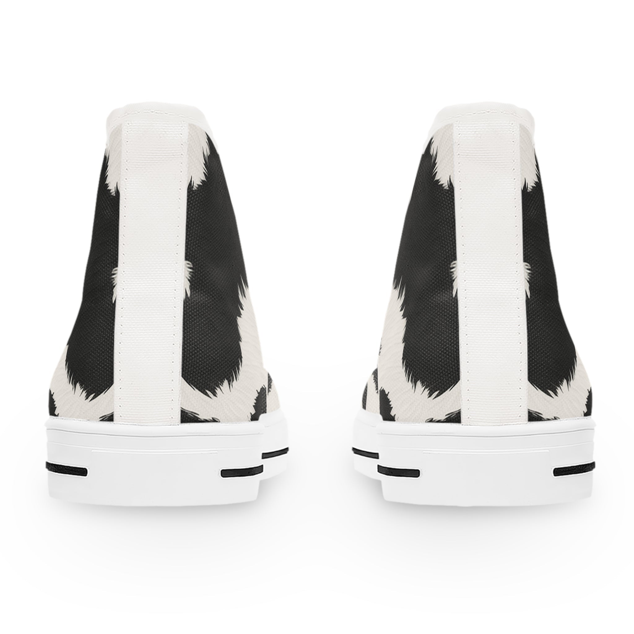 Cow Print High Top Sneakers, Artsulli - Art is Long, Life is Short, Shoes, , , , , , , 