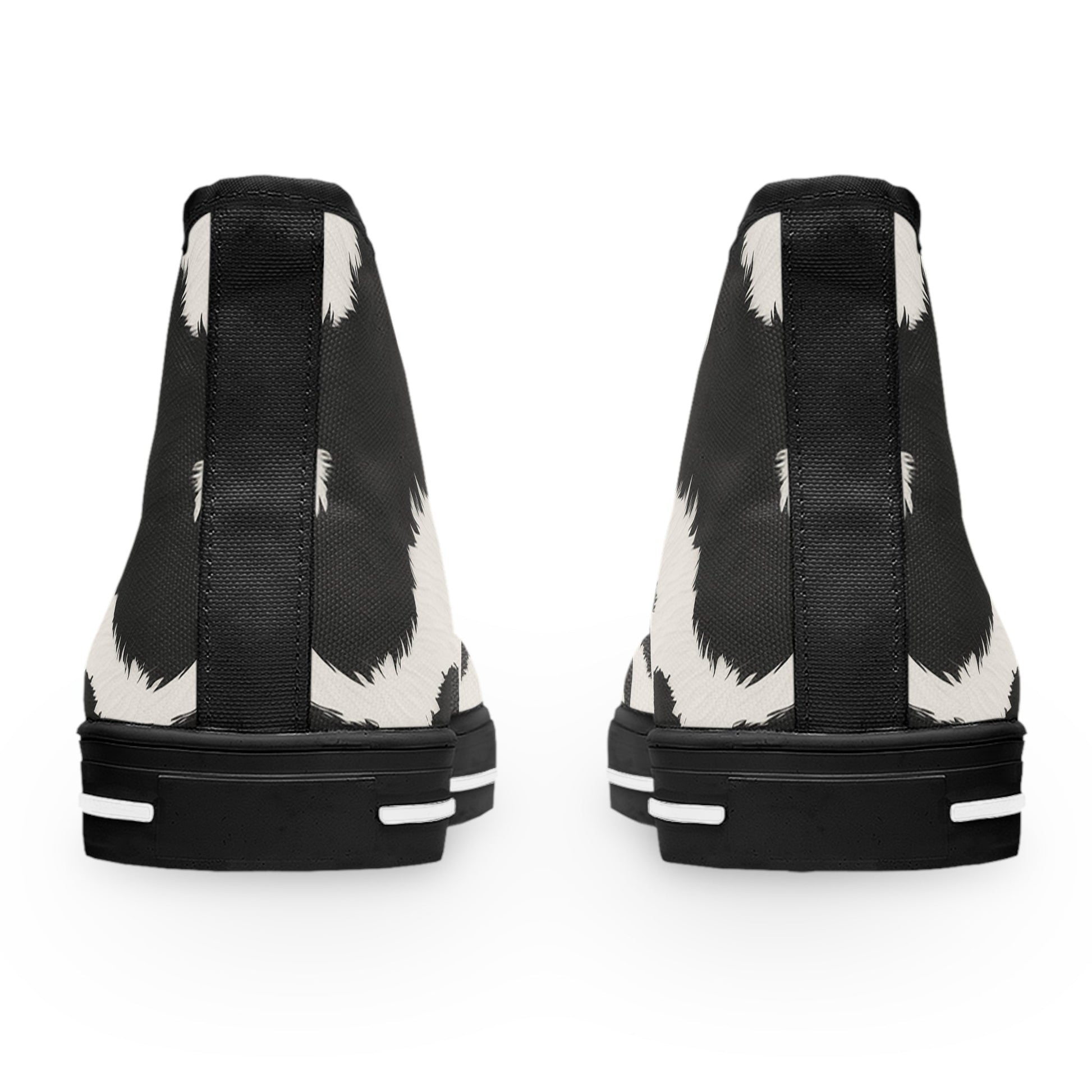 Cow Print High Top Sneakers, Artsulli - Art is Long, Life is Short, Shoes, , , , , , , 
