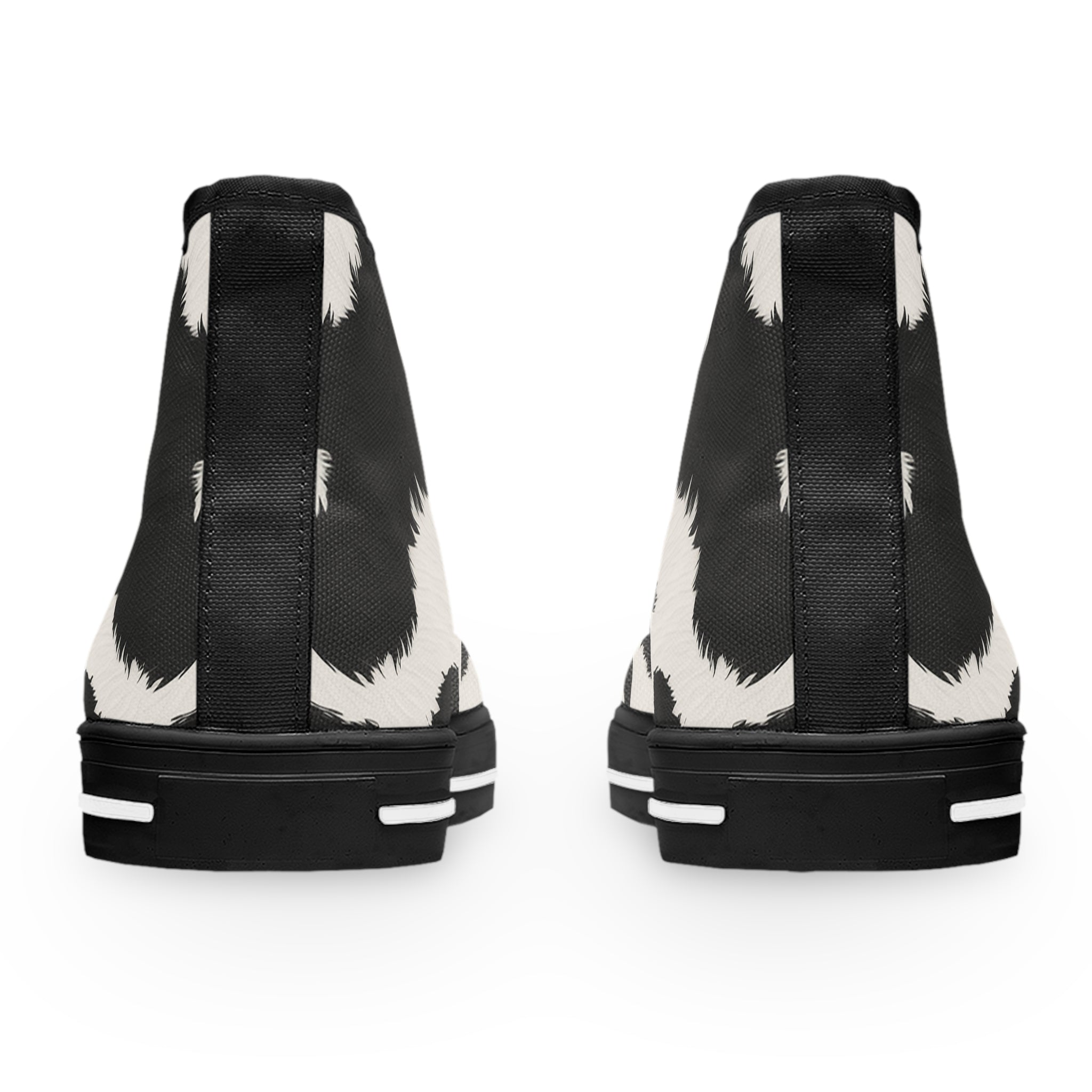 Cow Print High Top Sneakers, Artsulli - Art is Long, Life is Short, Shoes, , , , , , , 