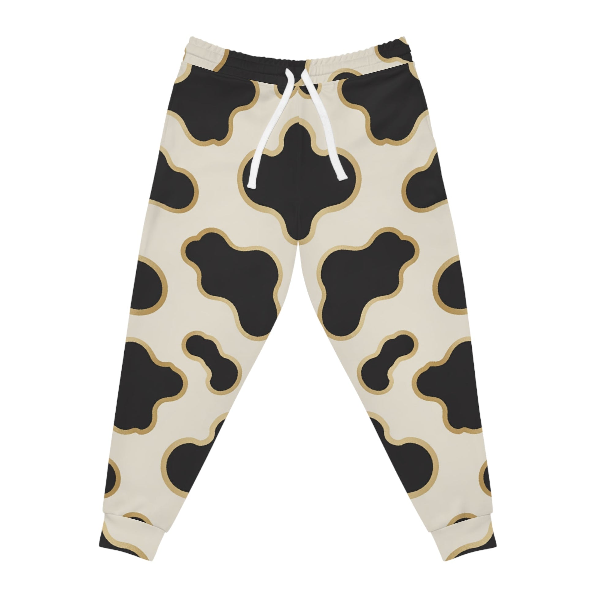 Cow Print Joggers, Artsulli - Art is Long, Life is Short, All Over Prints, Size, S, Color, Seam thread color automatically matched to design, , , 22815898876914811696