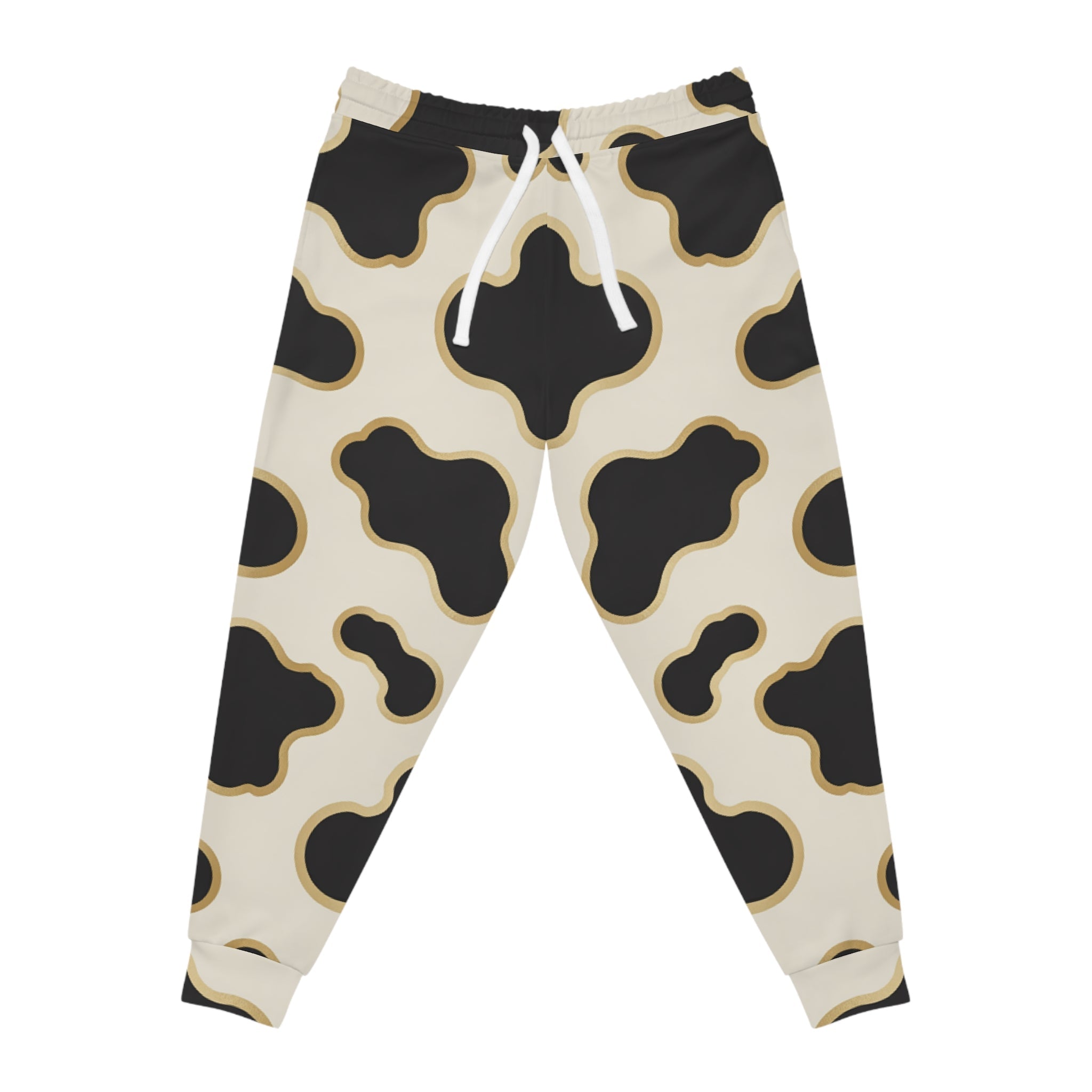 Cow Print Joggers, Artsulli - Art is Long, Life is Short, All Over Prints, Size, S, Color, Seam thread color automatically matched to design, , , 22815898876914811696