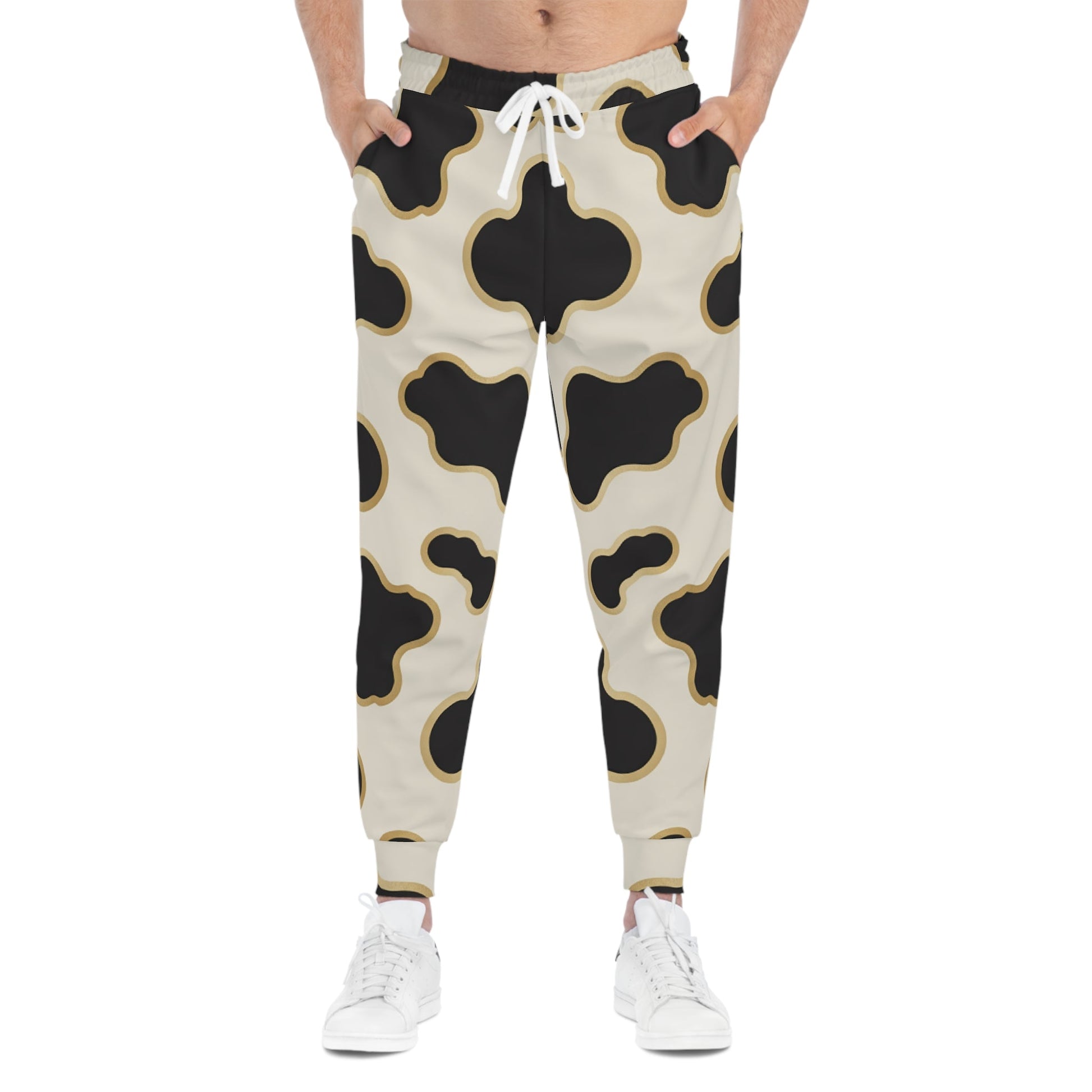 Cow Print Joggers, Artsulli - Art is Long, Life is Short, All Over Prints, , , , , , , 