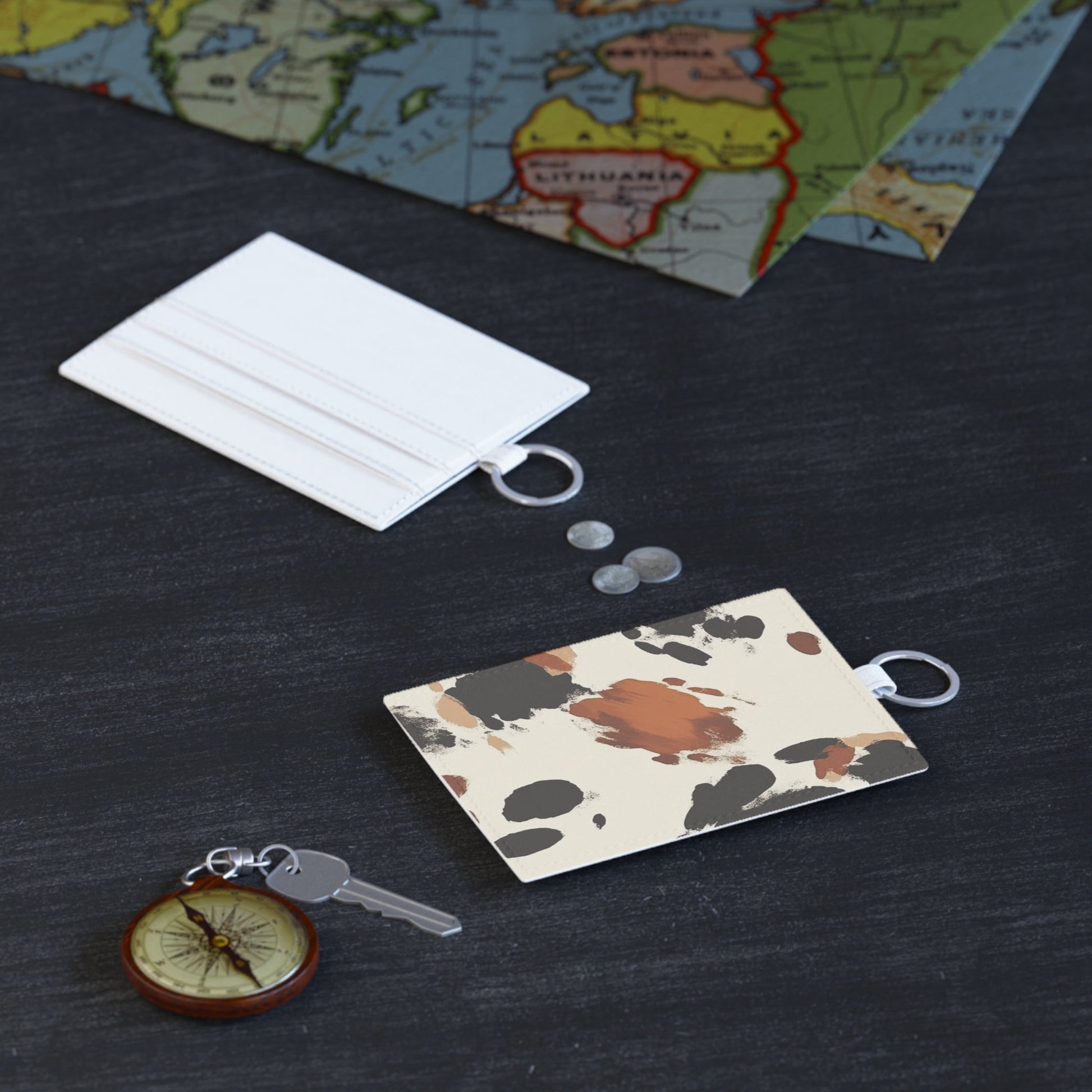 Cow Print Keyring Card Holder, Artsulli - Art is Long, Life is Short, Accessories, , , , , , , 