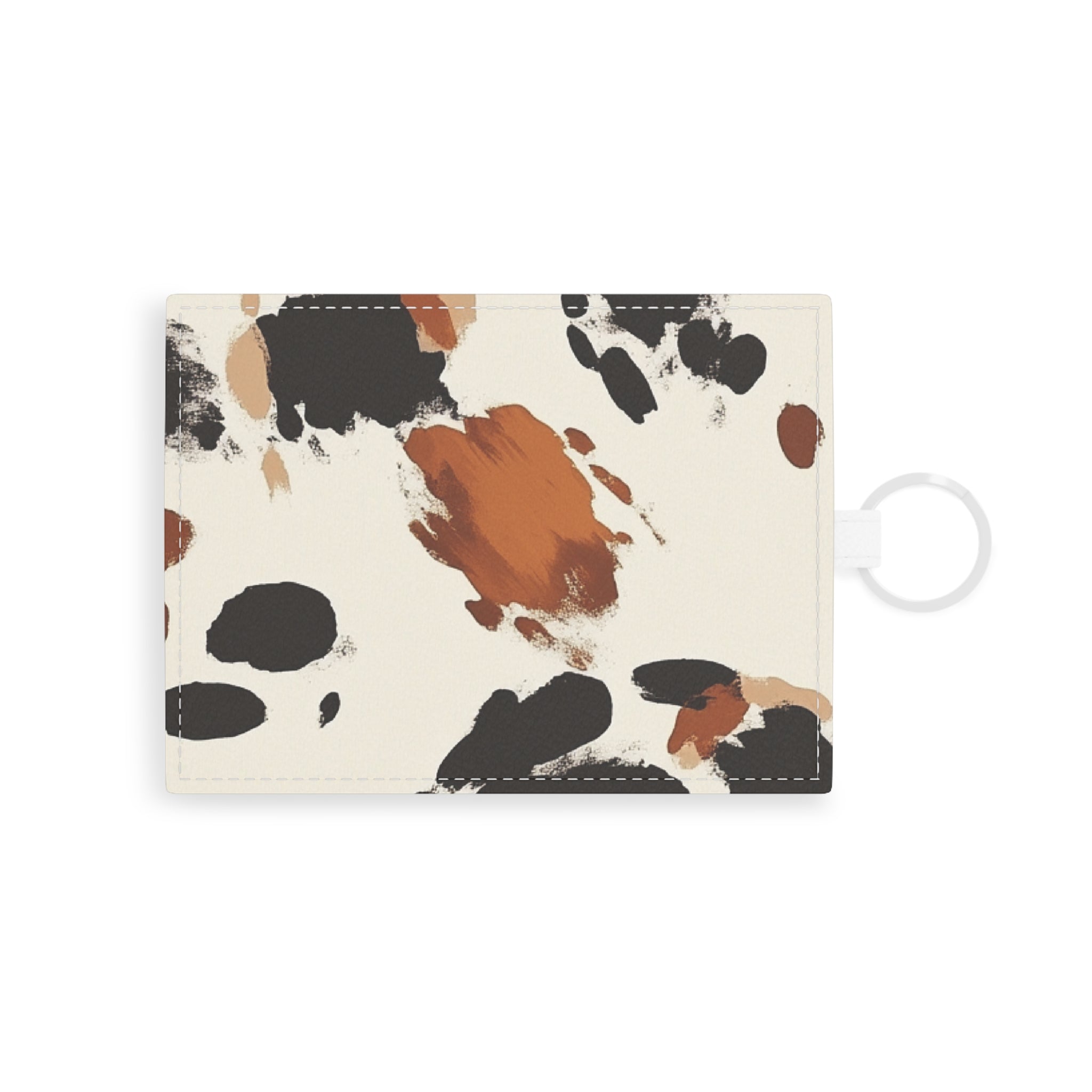 Printify Cow Print Keyring Card Holder 2025