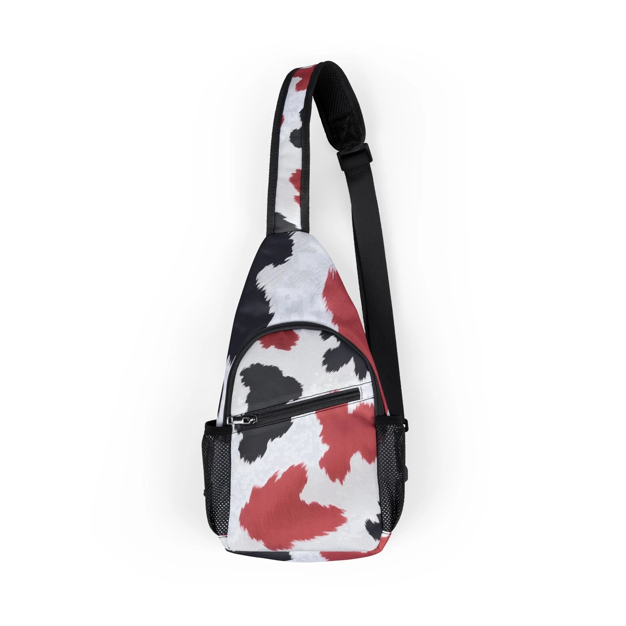 Printify Cow Print Patchwork Chest Bag 2025