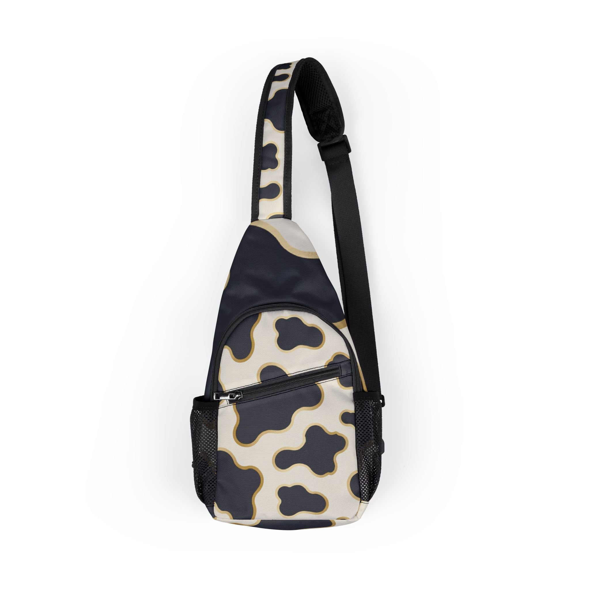 Cow Print Sling Chest Bag, Artsulli - Art is Long, Life is Short, Bags, Size, One size, , , , , 26015718463341013202