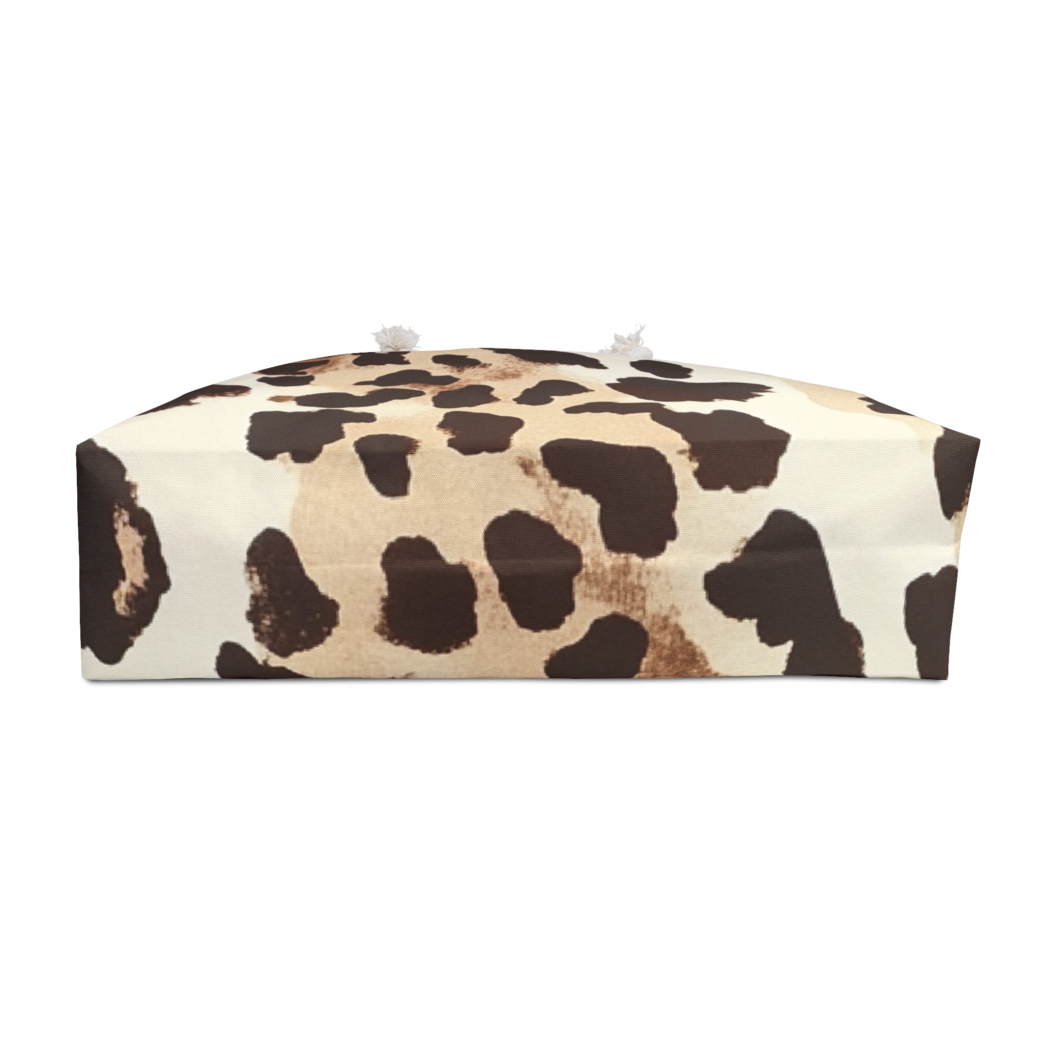 Cow Print Weekender Tote with Rope Handles, Artsulli - Art is Long, Life is Short, Bags, , , , , , , 