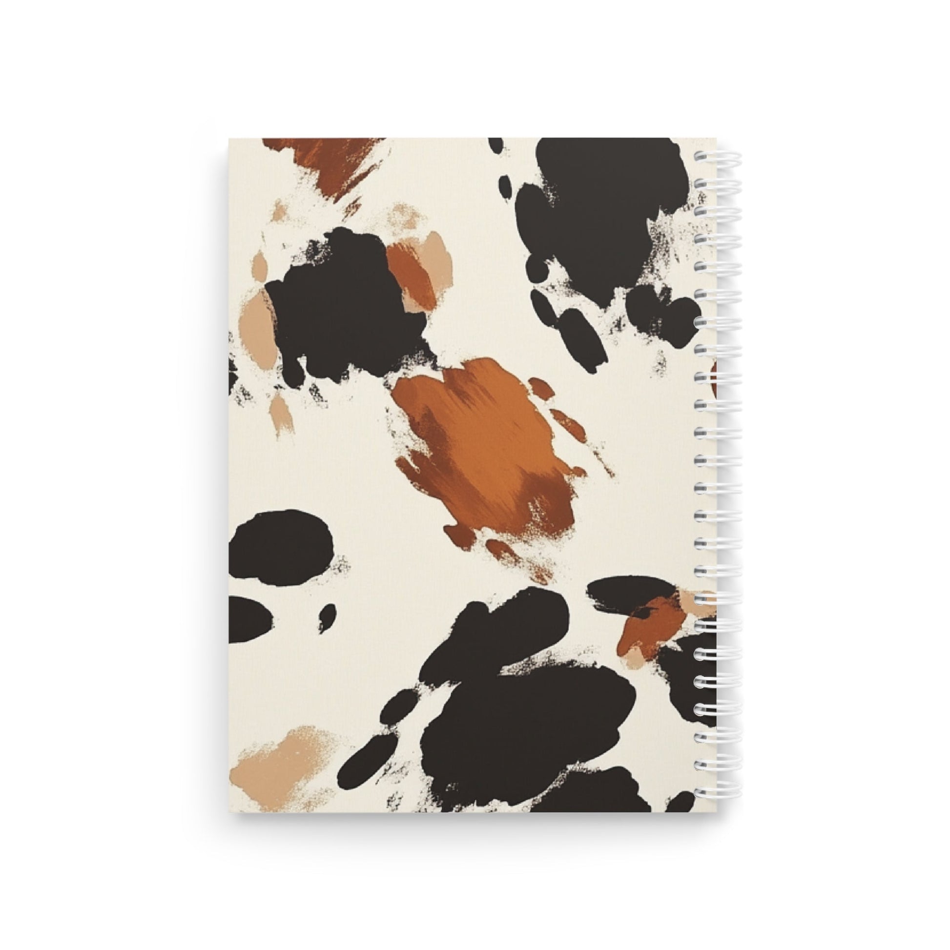 Cow Print Wide-Ruled Spiral Notebook, Artsulli - Art is Long, Life is Short, Paper products, , , , , , , 