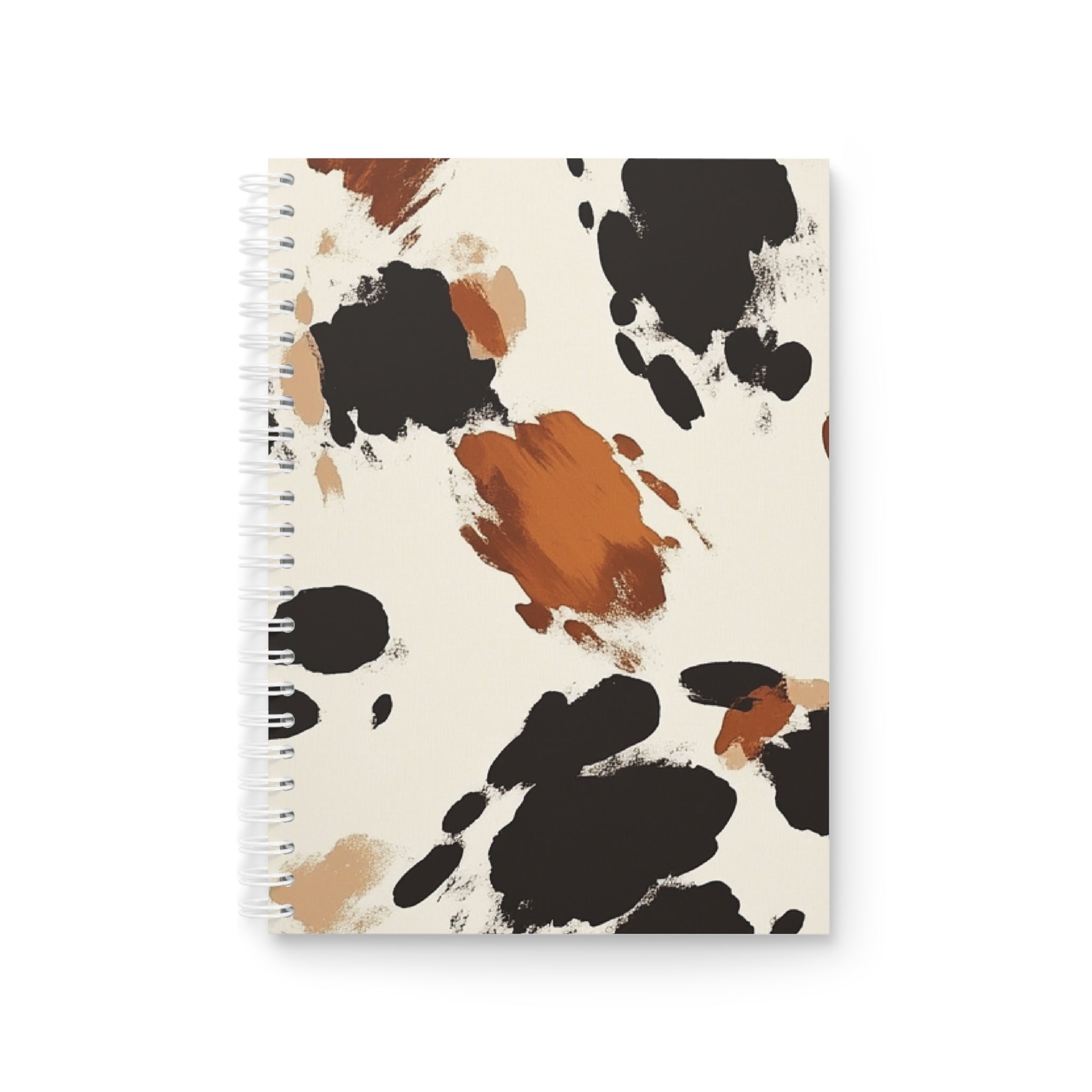 Cow Print Wide-Ruled Spiral Notebook, Artsulli - Art is Long, Life is Short, Paper products, Size, One Size, , , , , 20657425254416025059