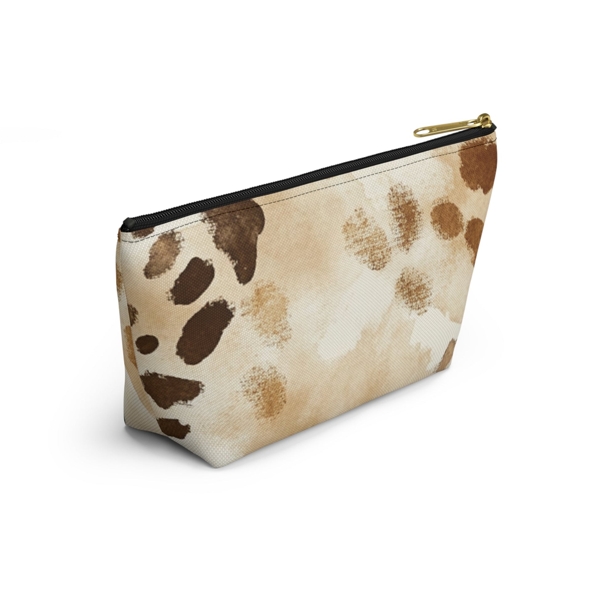 Cow Print Zipper Pouch, Artsulli - Art is Long, Life is Short, Bags, , , , , , , 