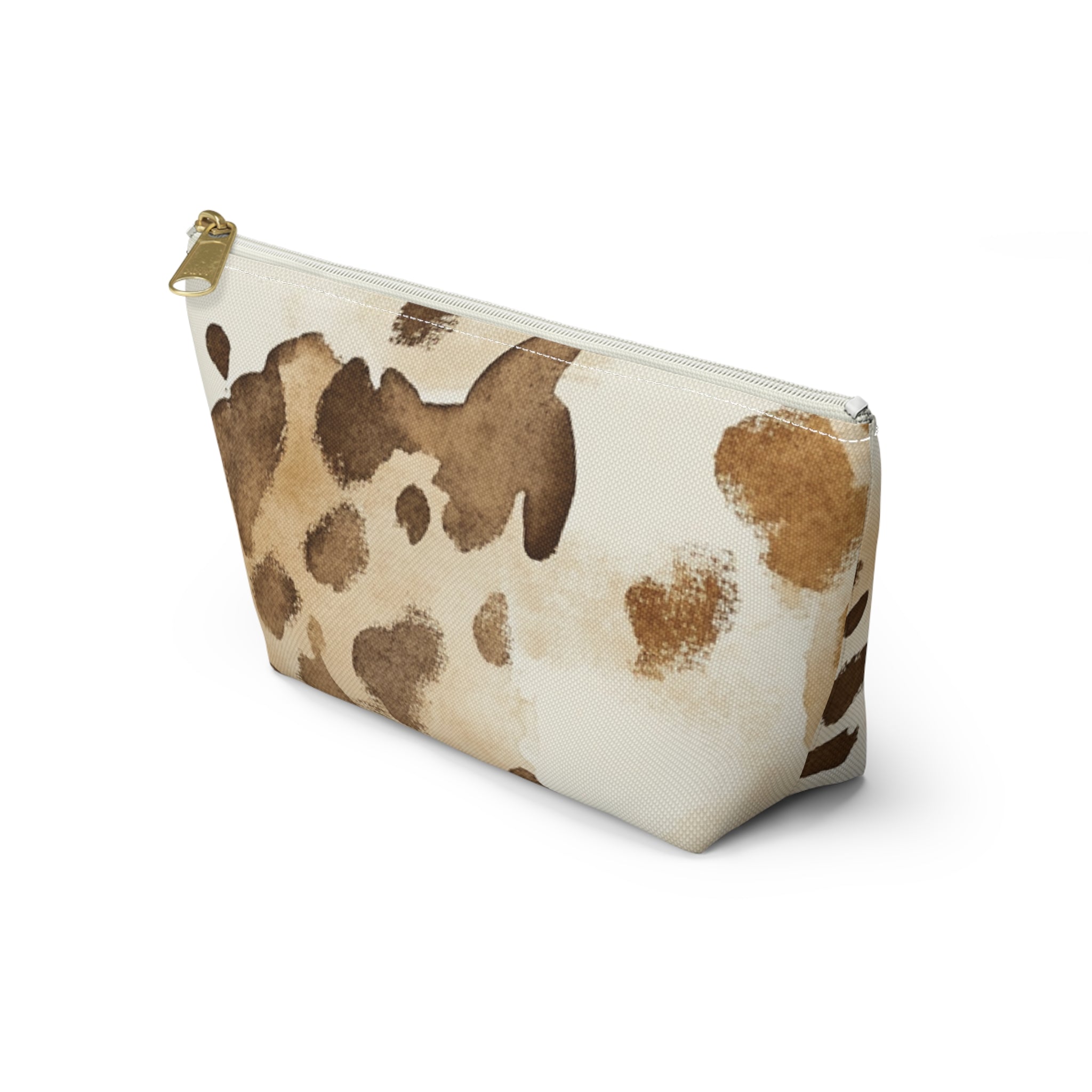 Cow Print Zipper Pouch, Artsulli - Art is Long, Life is Short, Bags, , , , , , , 
