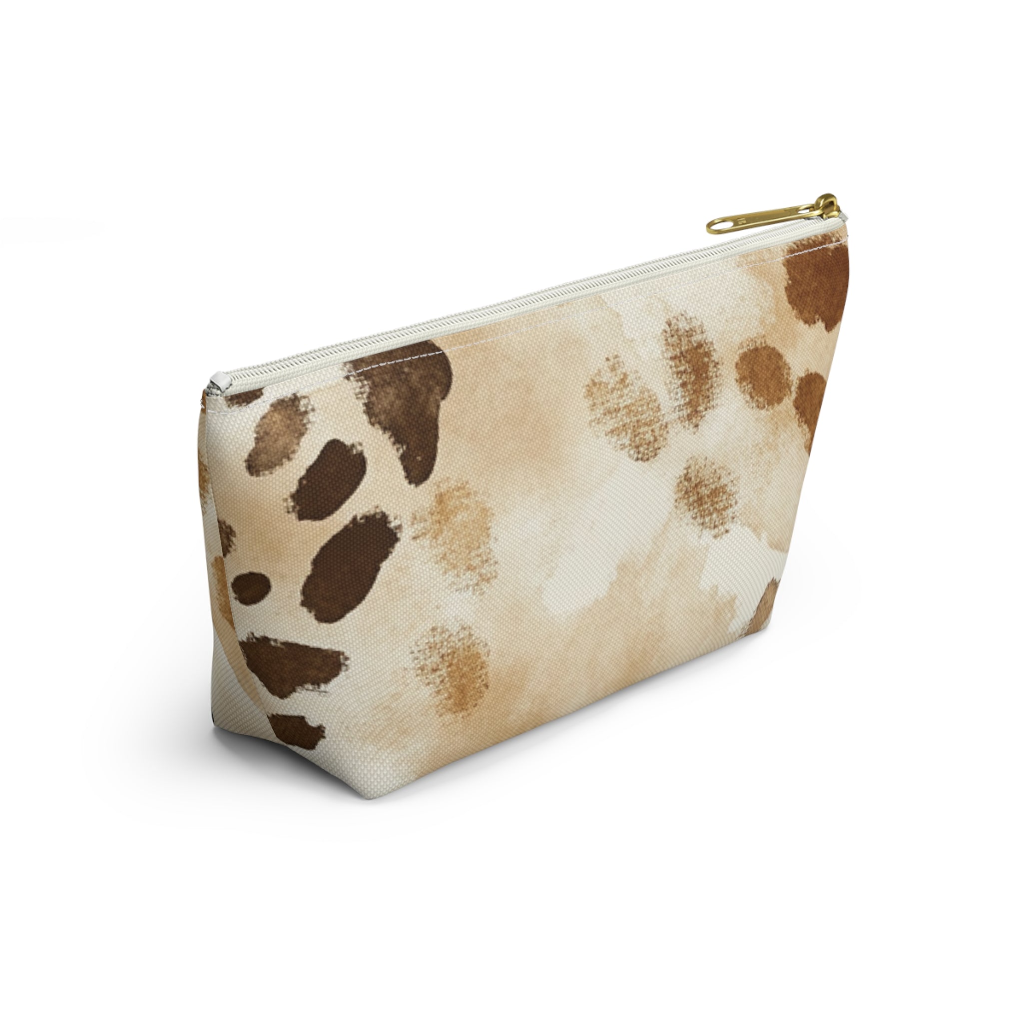 Cow Print Zipper Pouch, Artsulli - Art is Long, Life is Short, Bags, , , , , , , 