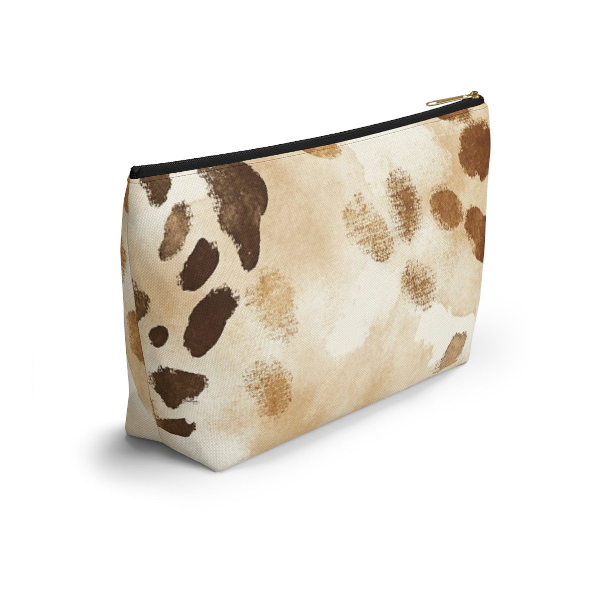 Cow Print Zipper Pouch, Artsulli - Art is Long, Life is Short, Bags, , , , , , , 