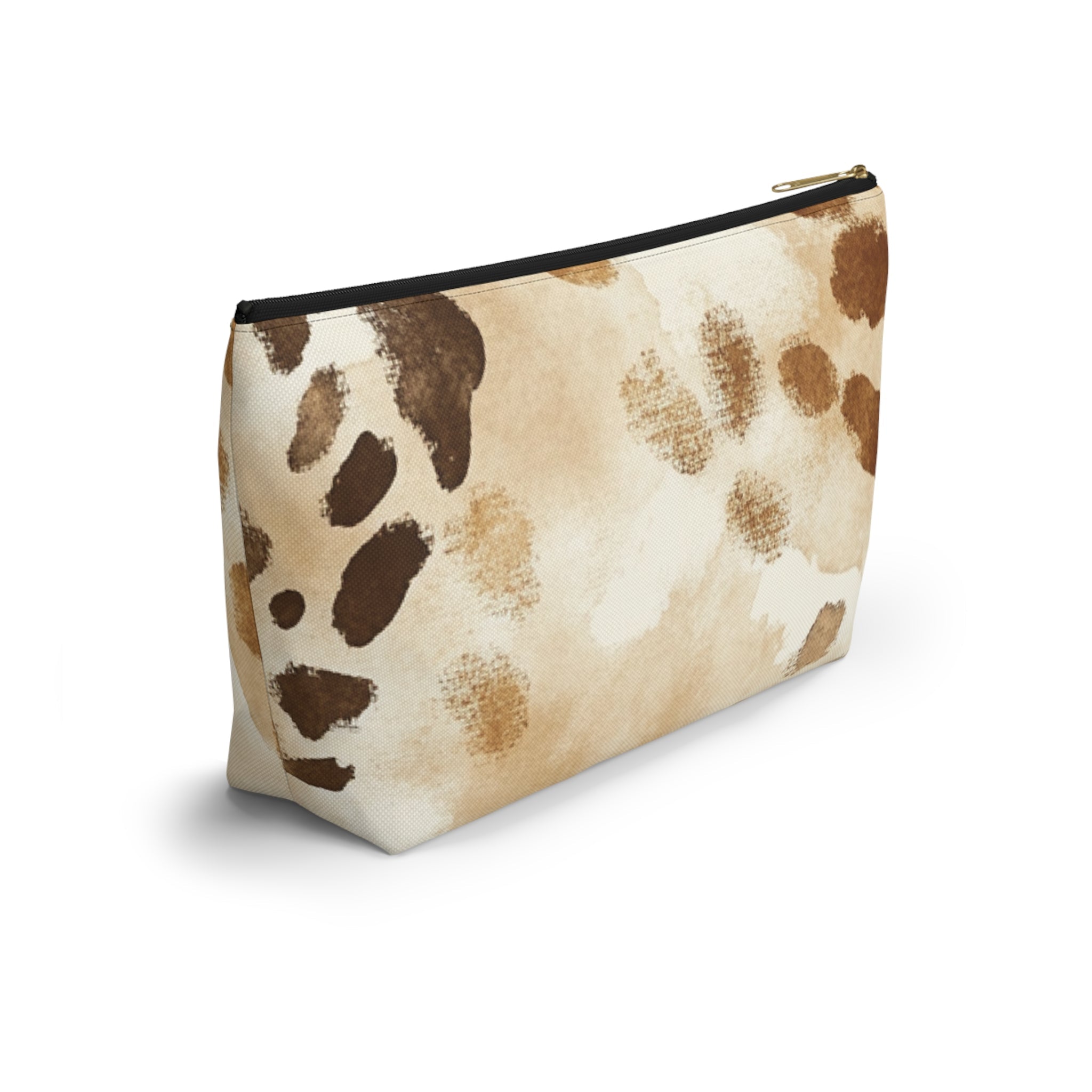 Cow Print Zipper Pouch, Artsulli - Art is Long, Life is Short, Bags, , , , , , , 