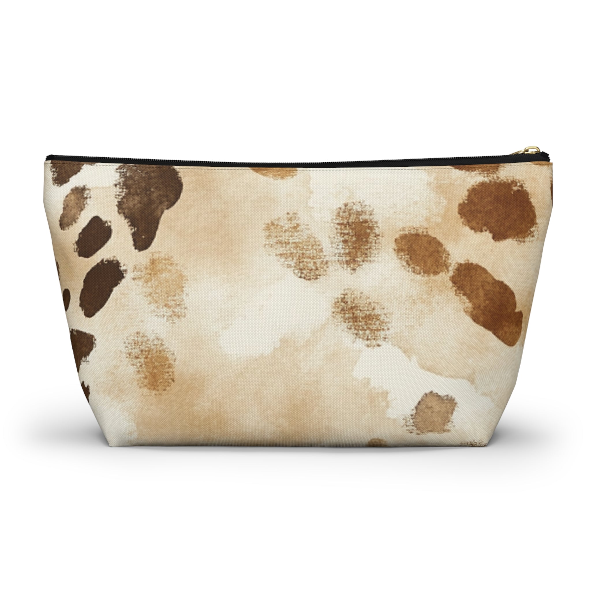 Cow Print Zipper Pouch, Artsulli - Art is Long, Life is Short, Bags, , , , , , , 