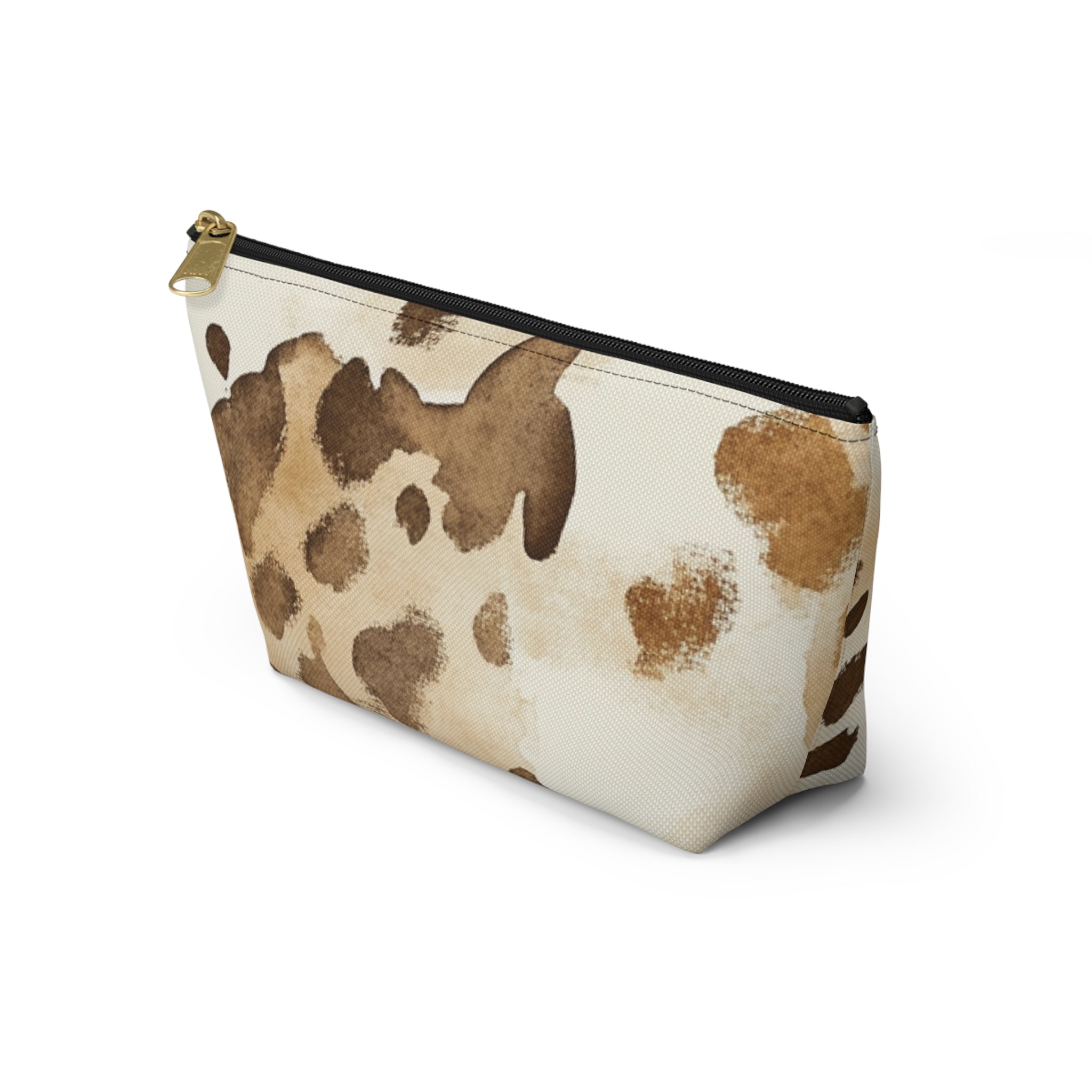 Cow Print Zipper Pouch, Artsulli - Art is Long, Life is Short, Bags, , , , , , , 