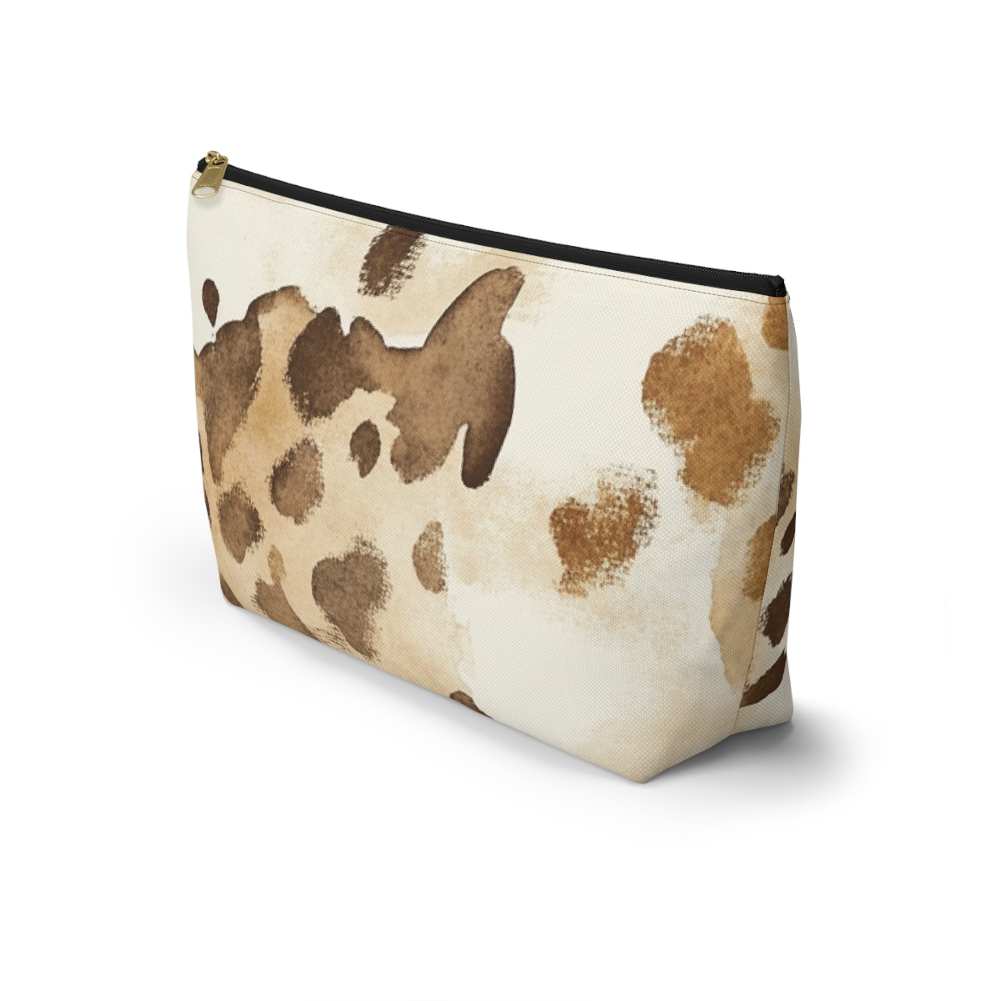 Cow Print Zipper Pouch, Artsulli - Art is Long, Life is Short, Bags, , , , , , , 