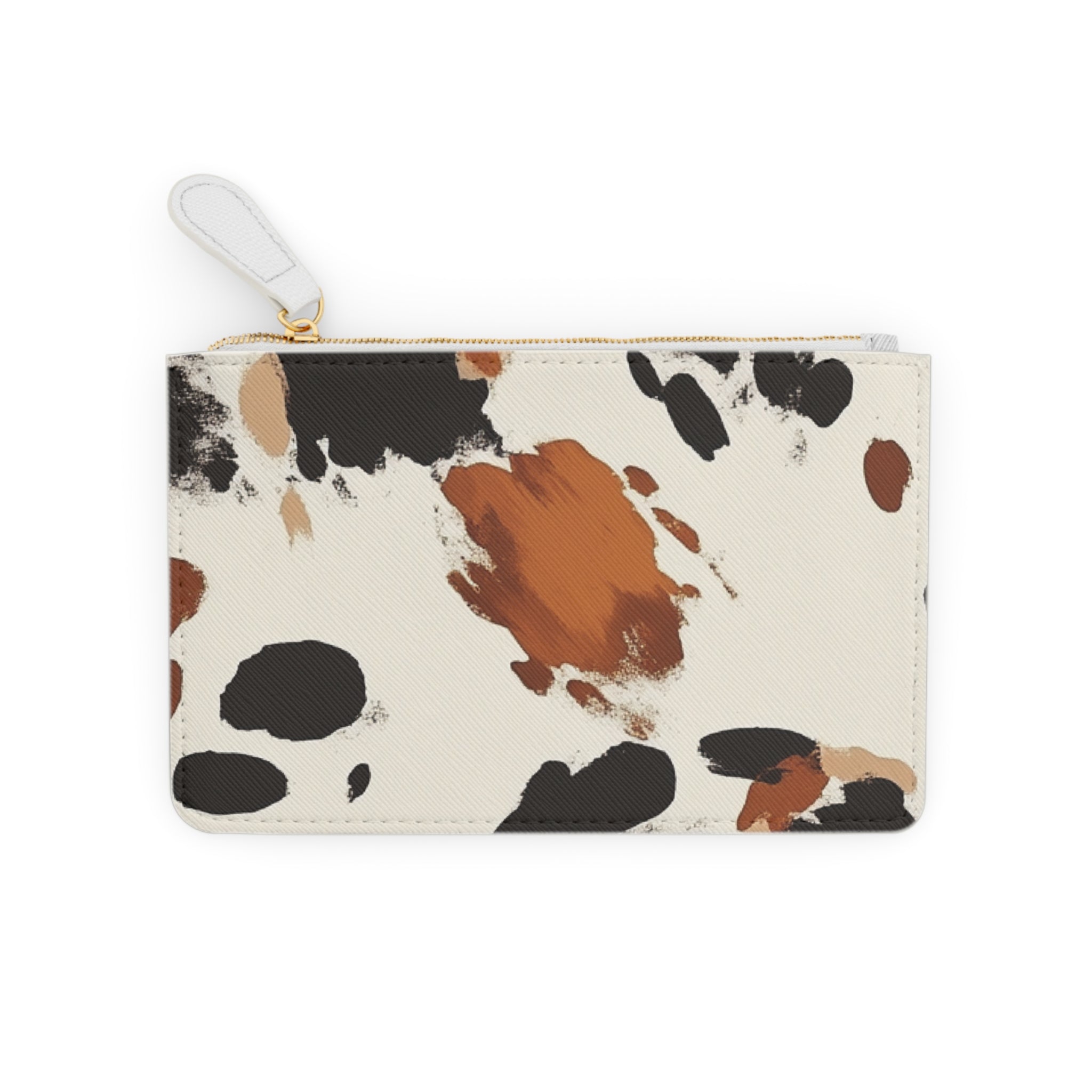Cowhide Pattern Mini Clutch Bag, Artsulli - Art is Long, Life is Short, Bags, , , , , , , 