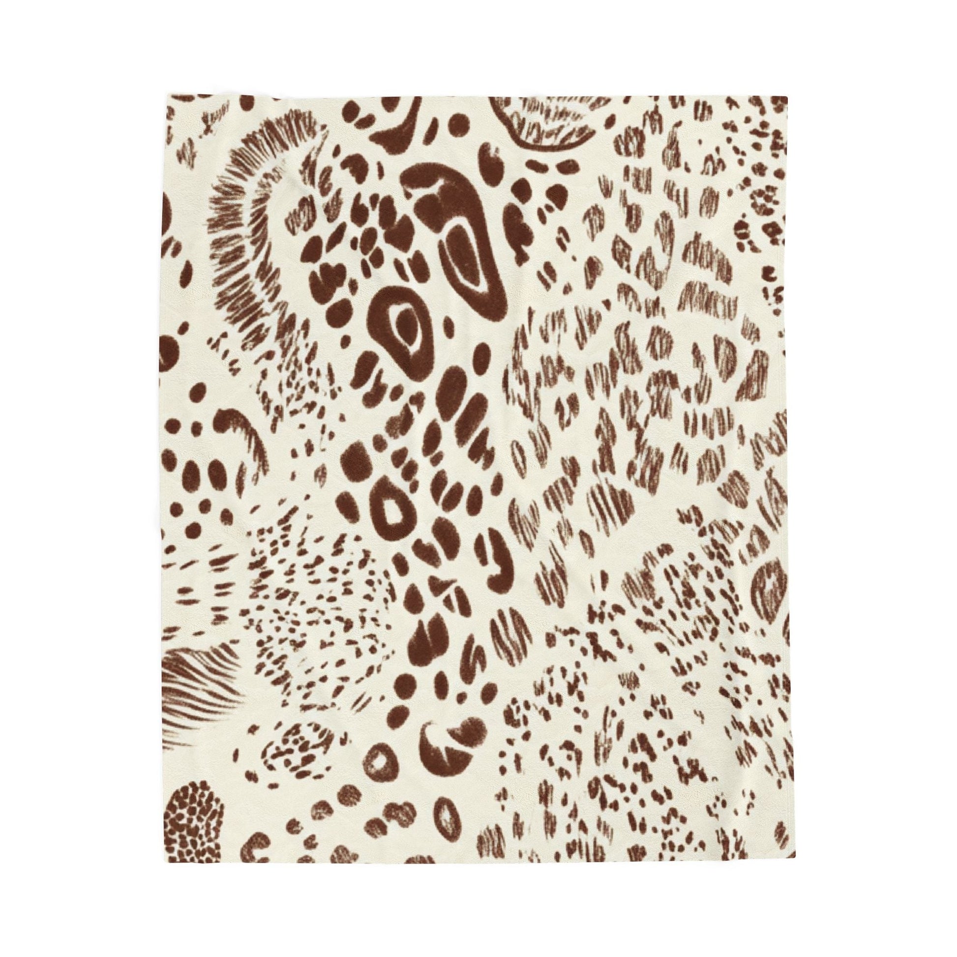 Cozy Animal Print Velveteen Blanket, Artsulli - Art is Long, Life is Short, All Over Prints, Size, 50" × 60", , , , , 31196451901278271192
