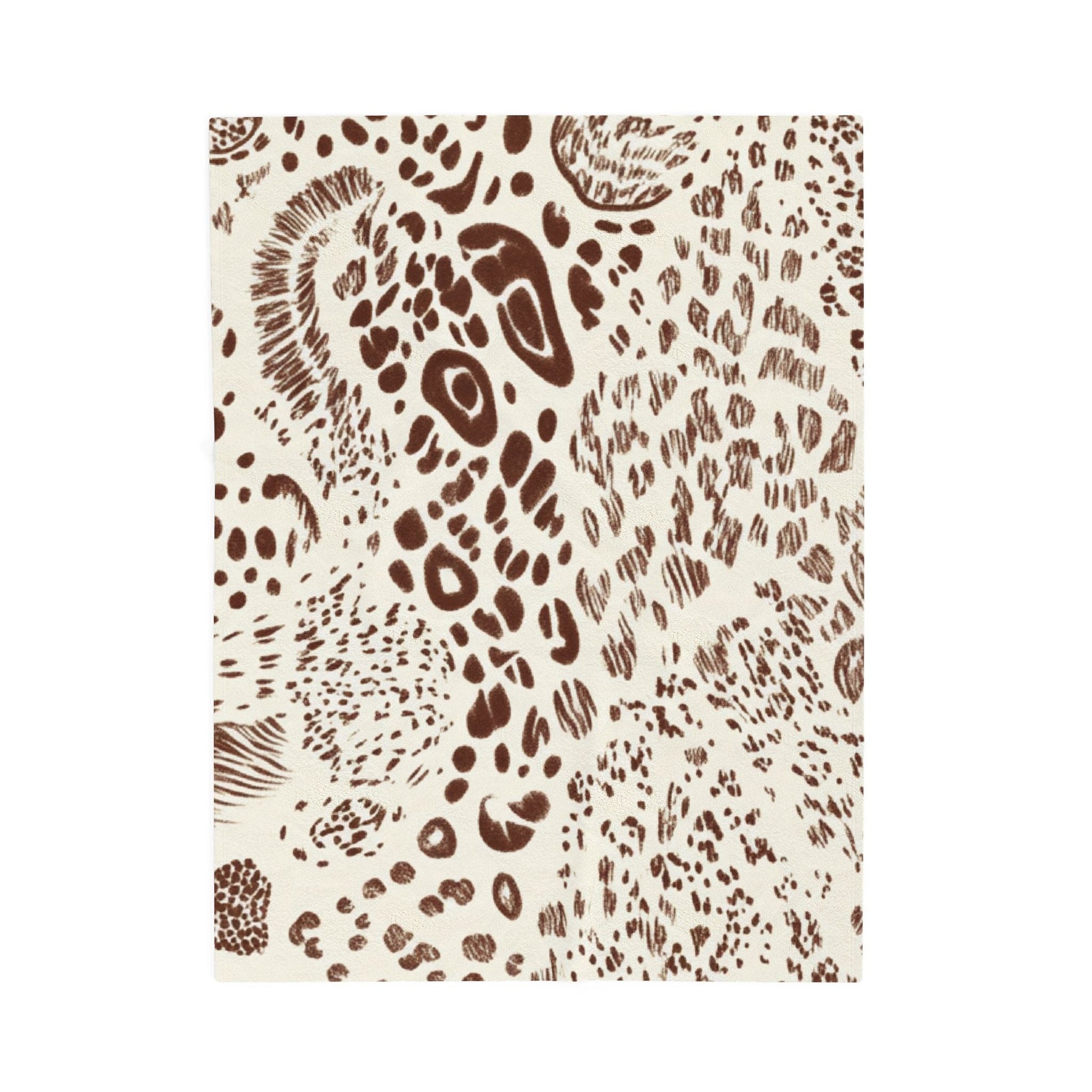Cozy Animal Print Velveteen Blanket, Artsulli - Art is Long, Life is Short, All Over Prints, Size, 30" × 40", , , , , 17863280961701916572