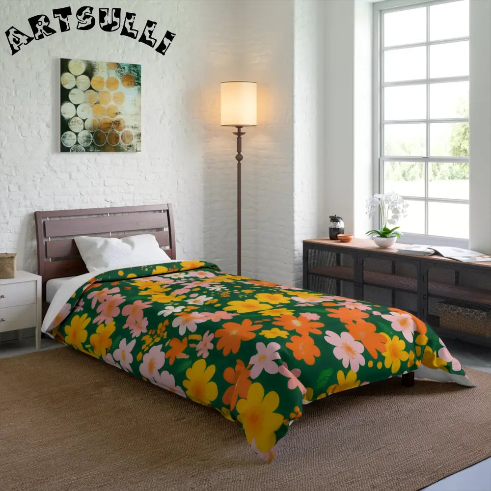 JAKKOUTTHEBXX Cozy Green Floral Throw Blanket 2025