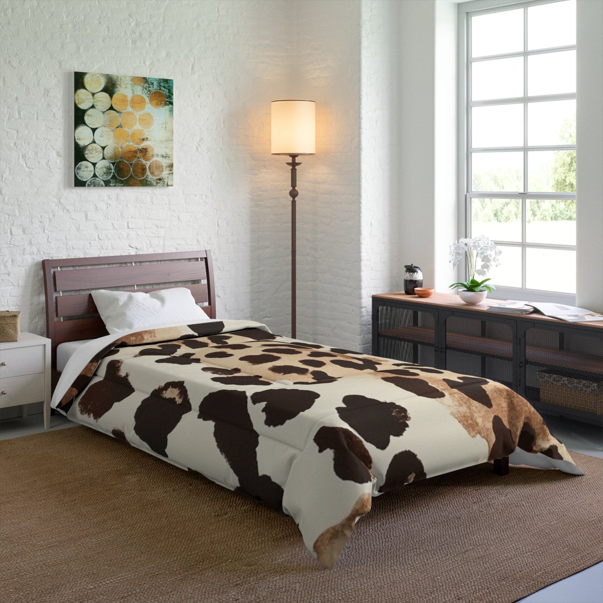 Printify Cozy Leopard Print Comforter 2025