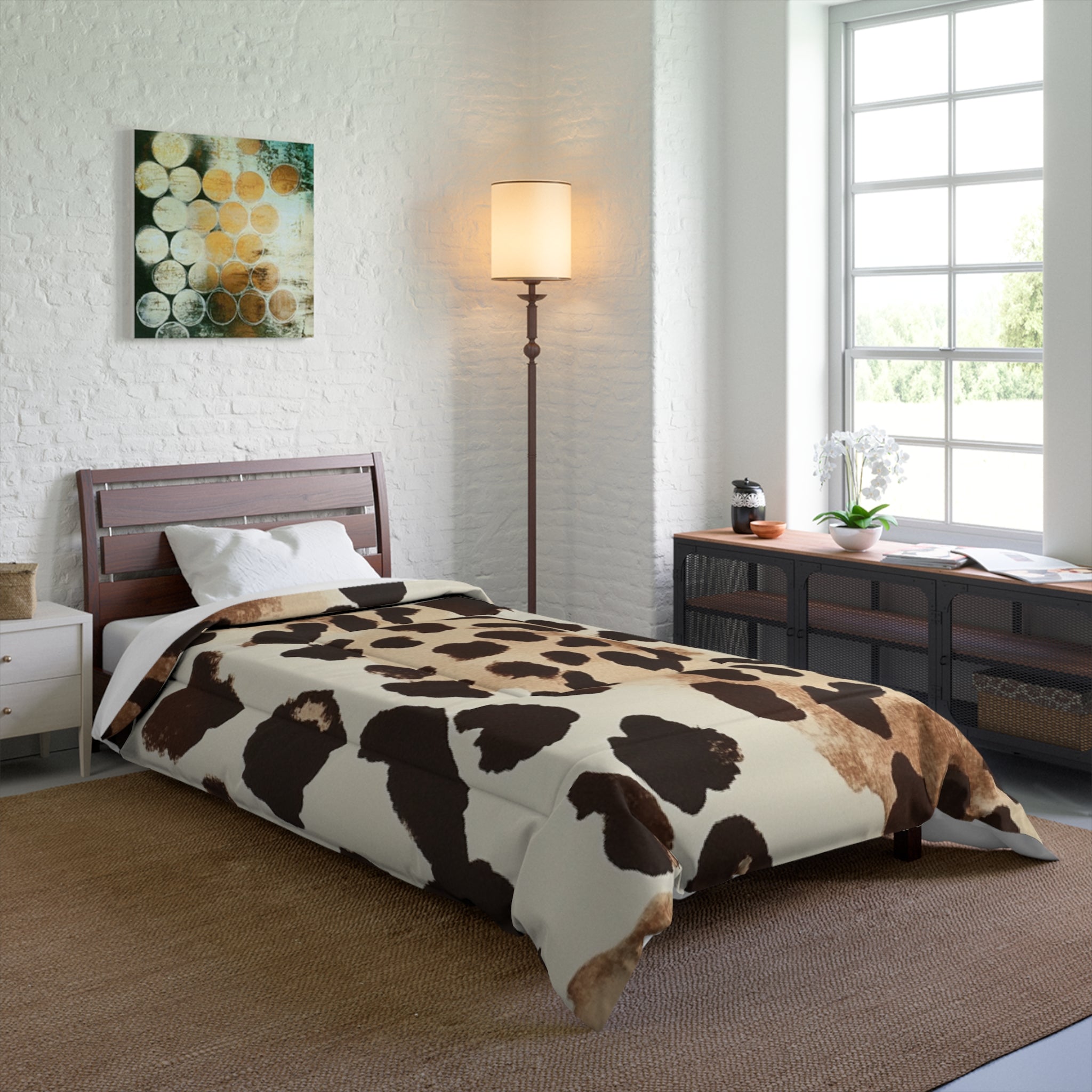Printify Cozy Leopard Print Comforter 2025