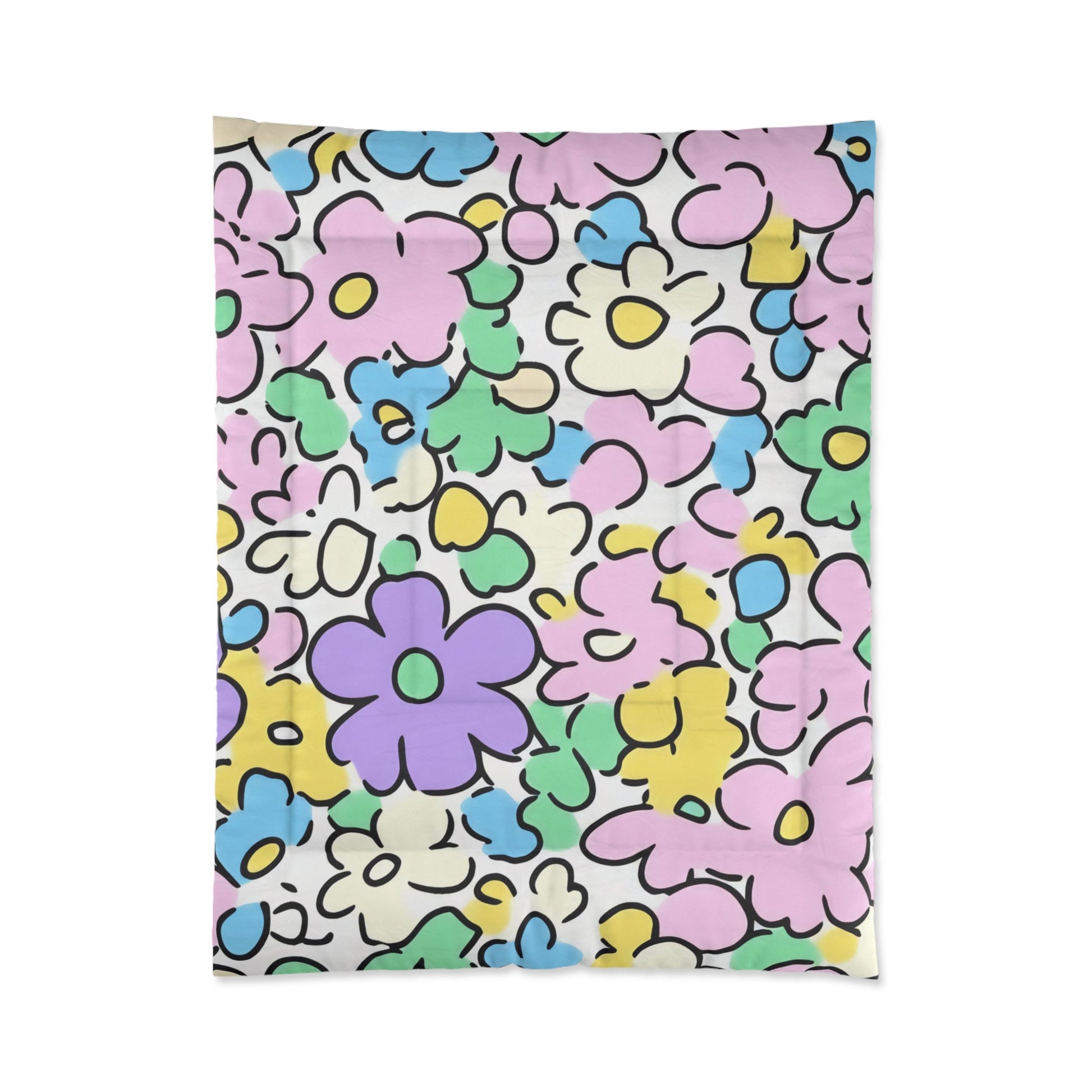 Printify Cozy Pastel Floral Comforter 2025