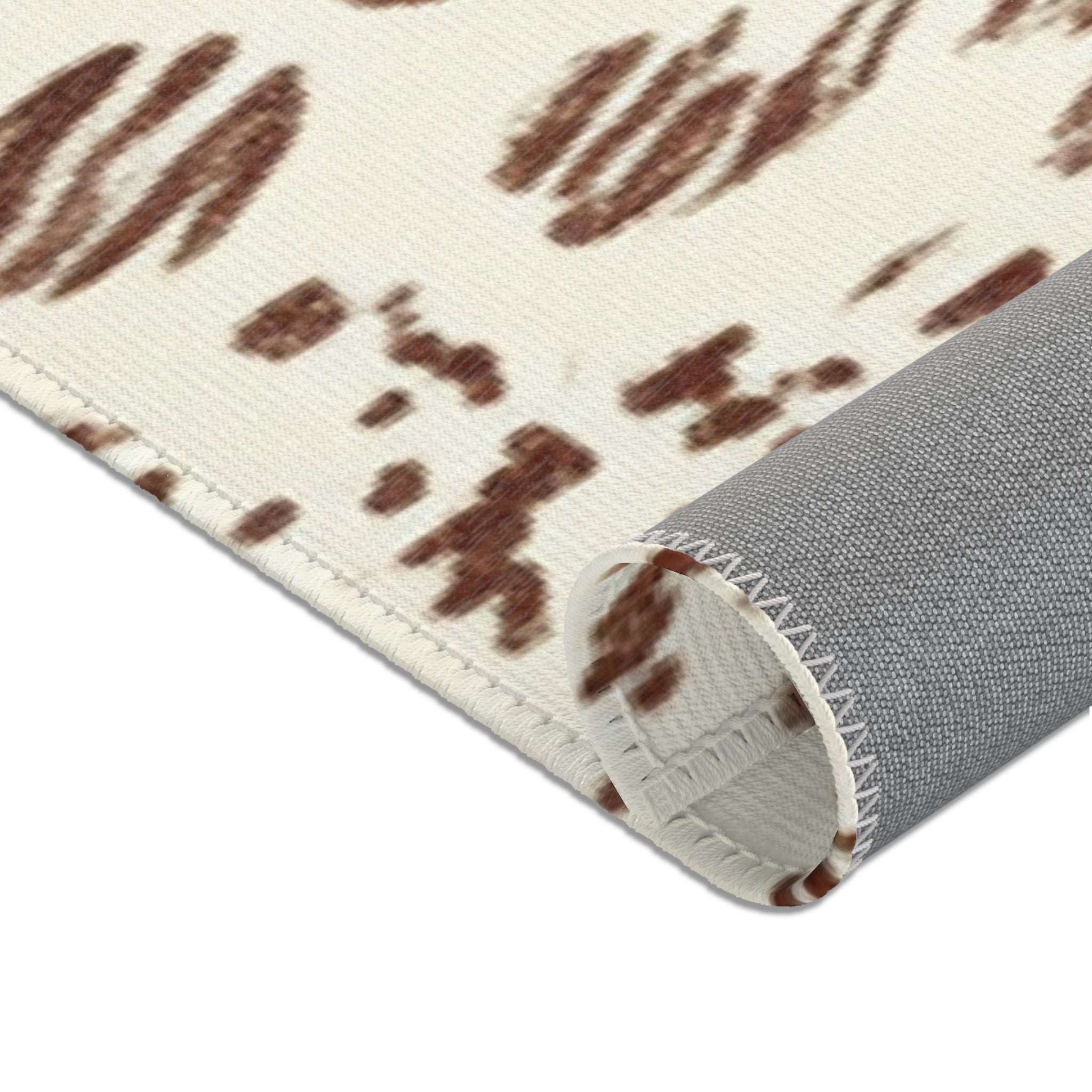 Cream and Brown Animal Print Area Rug, Artsulli - Art is Long, Life is Short, Home Decor, , , , , , , 