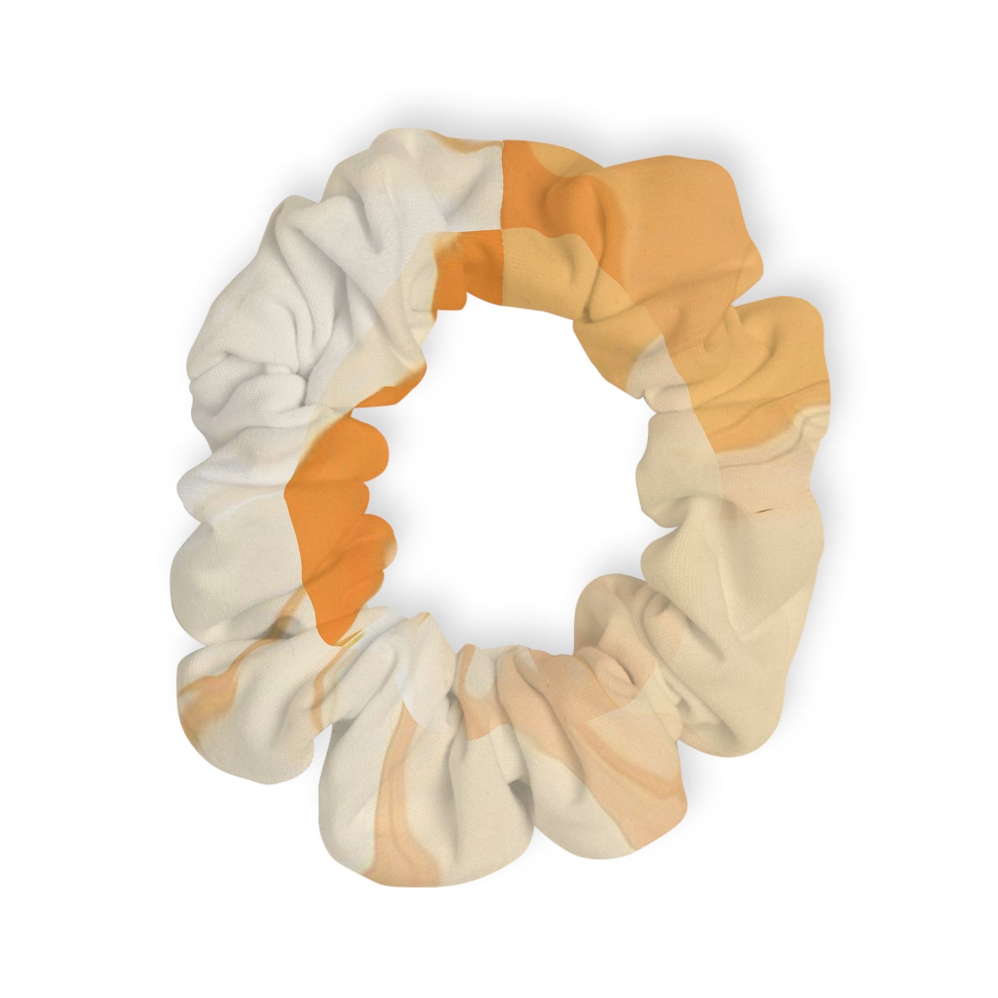 Cream and Orange Patterned Scrunchie, Artsulli - Art is Long, Life is Short, Accessories, , , , , , , 