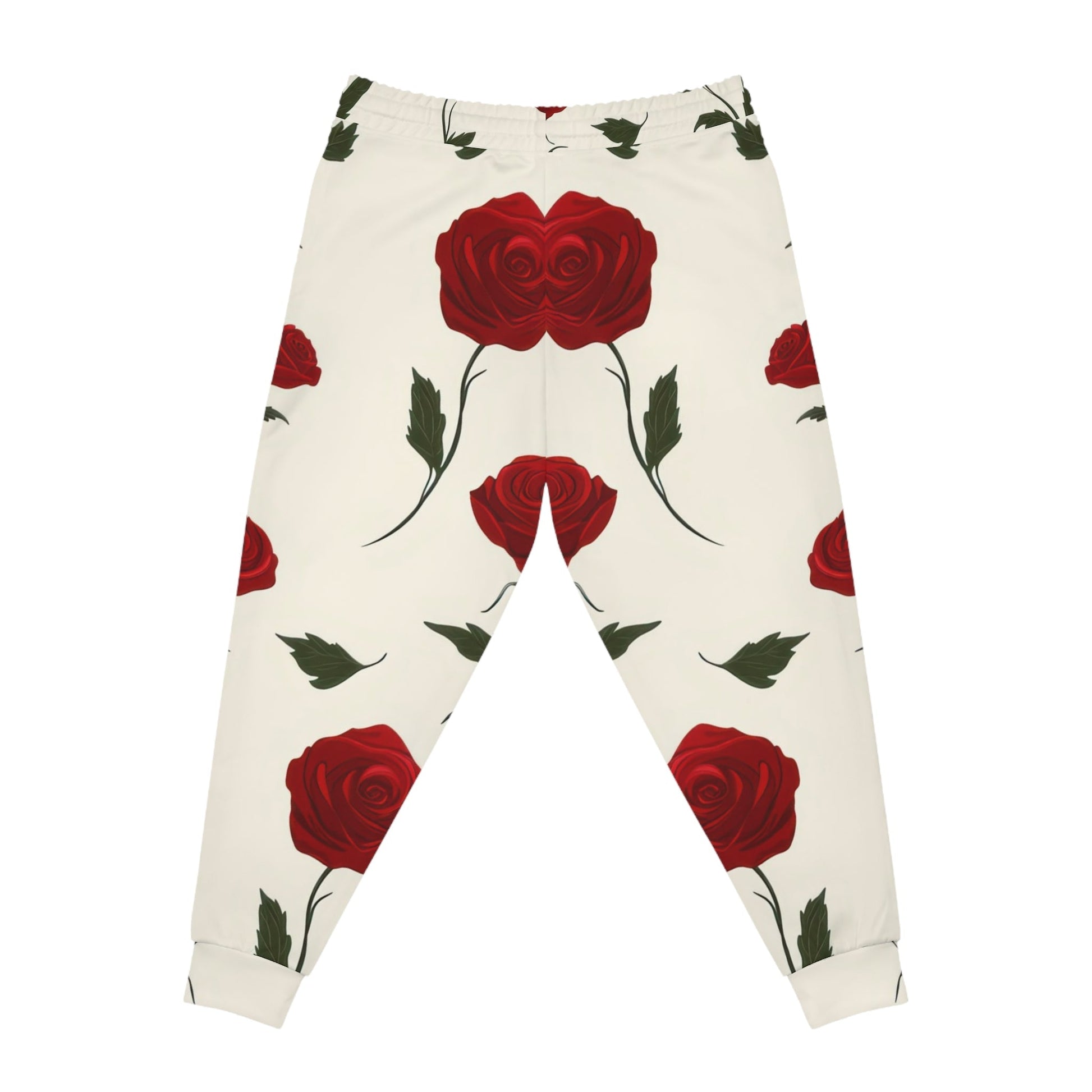 Printify Cream Rose Print Joggers 2025