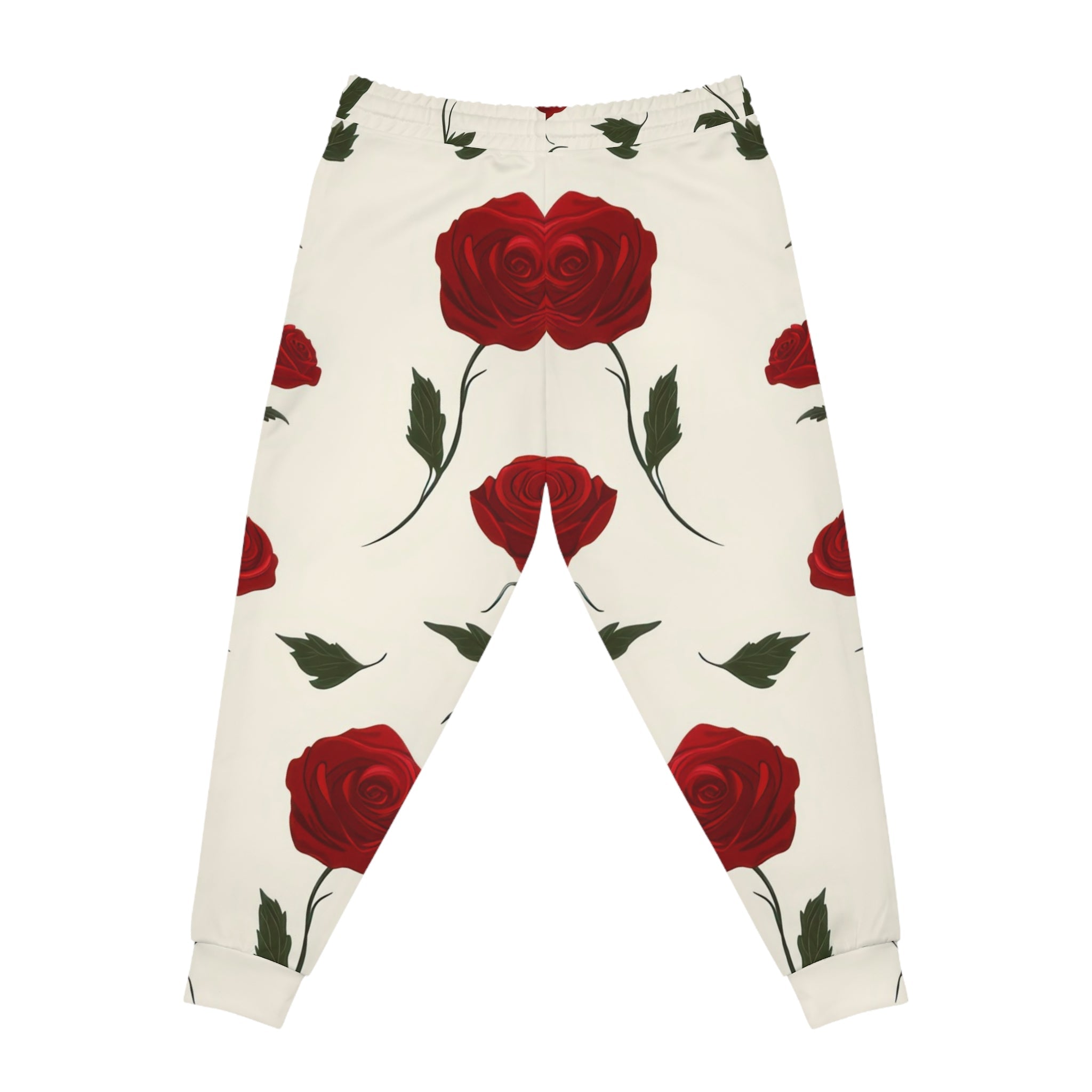 Printify Cream Rose Print Joggers 2025