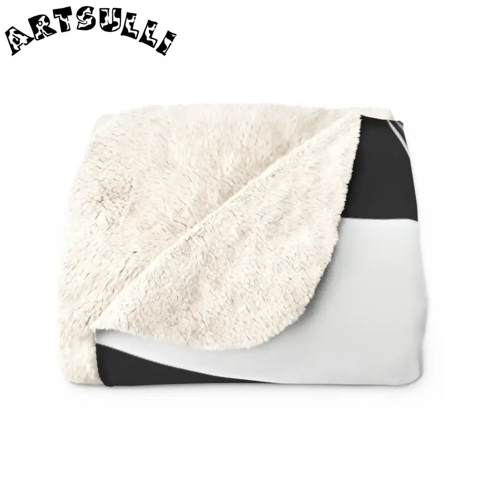 JAKKOUTTHEBXX Cozy Fleece Blanket with Black and White Cow Pattern 2025