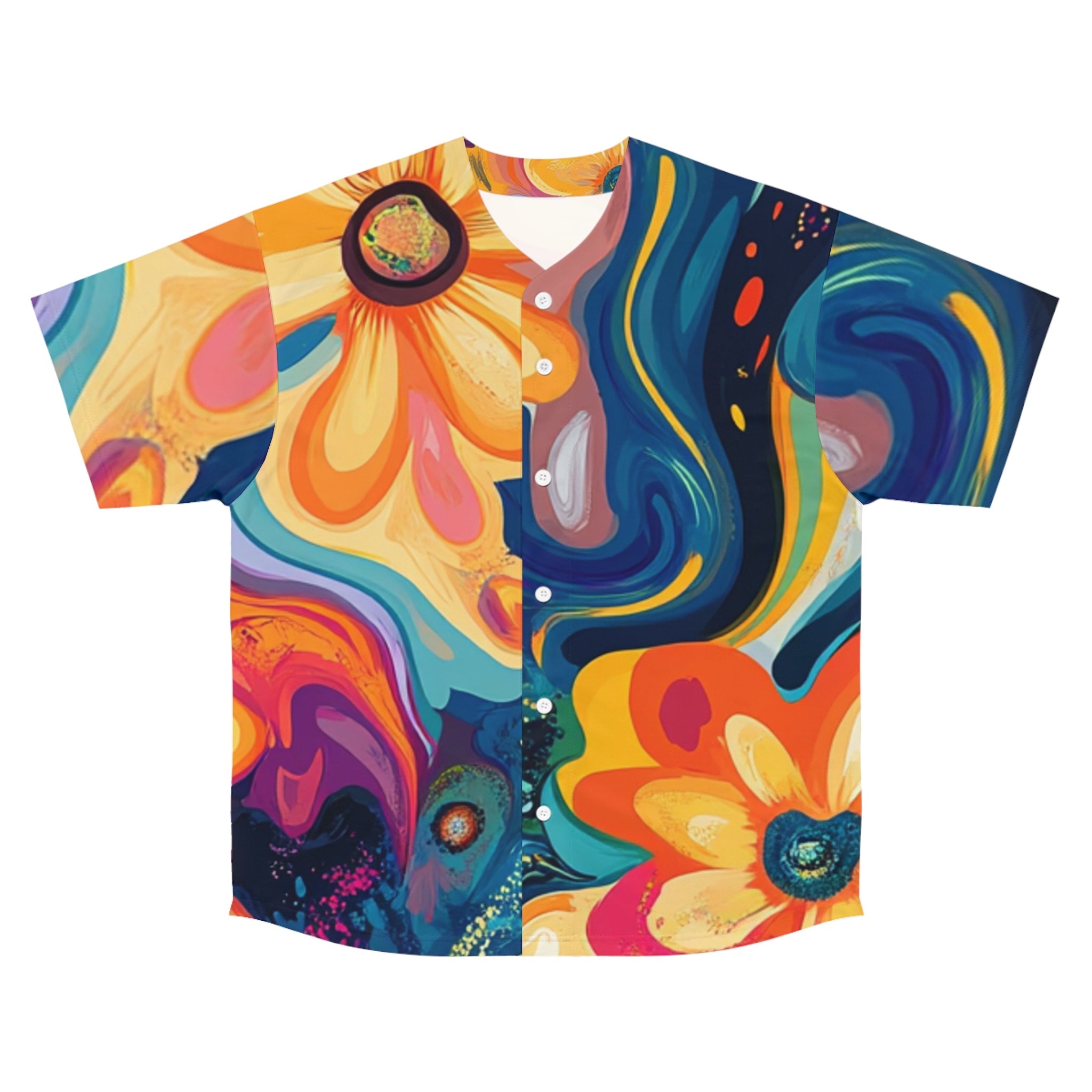 Custom All Over Print Baseball Jersey, Artsulli - Art is Long, Life is Short, All Over Prints, Size, S, Color, Seam thread color automatically matched to design, , , 19947658093151025669