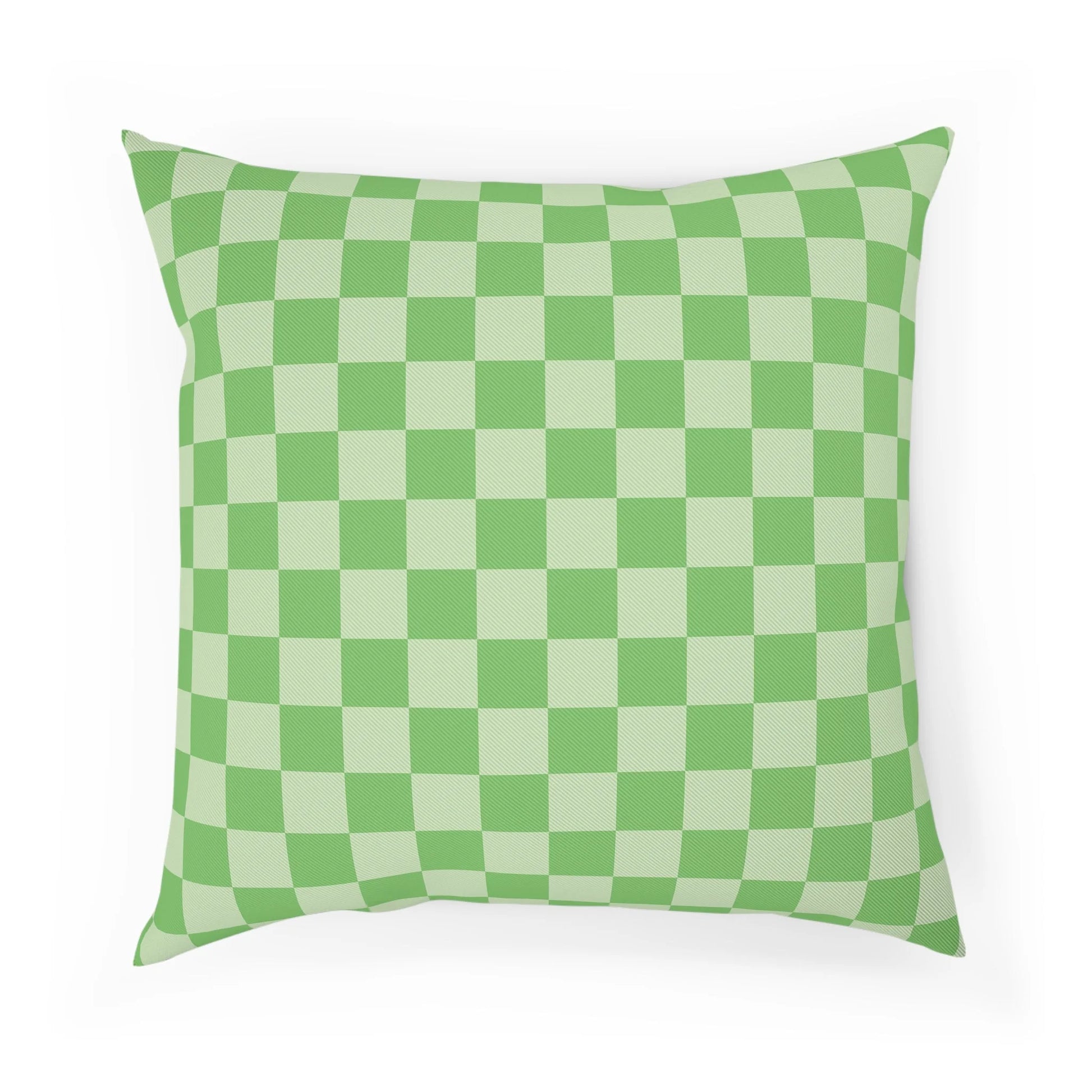 Custom Character Checkerboard Green Cushion, Artsulli - Art is Long, Life is Short, Home Decor, Size, 18.1" × 18.1", , , , , 33445091424919863593