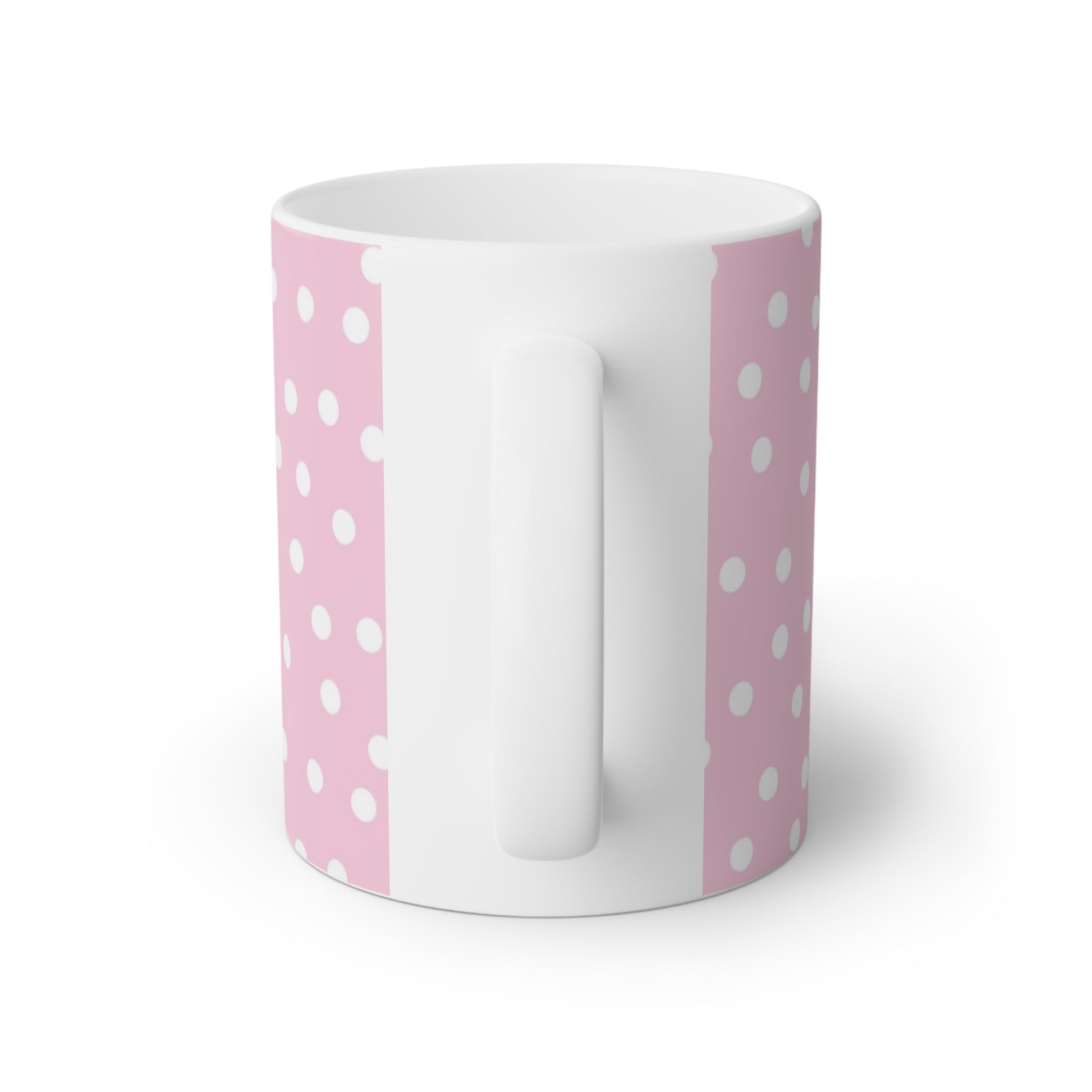 Custom Pink Polka Dot Mug, Artsulli - Art is Long, Life is Short, Mug, , , , , , , 