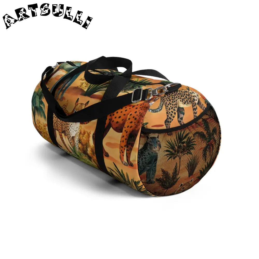 JAKKOUTTHEBXX Custom-Printed African Savannah Duffel Bag 2025