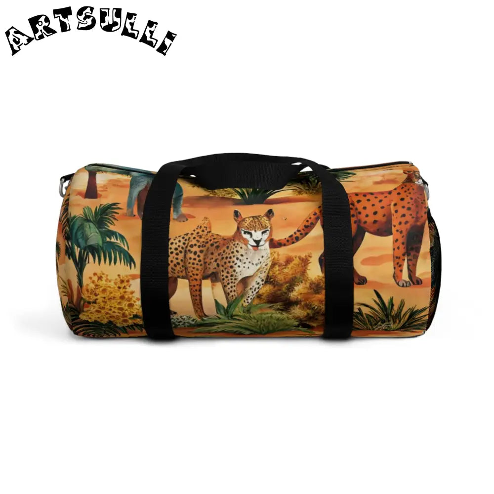 JAKKOUTTHEBXX Custom-Printed African Savannah Duffel Bag 2025