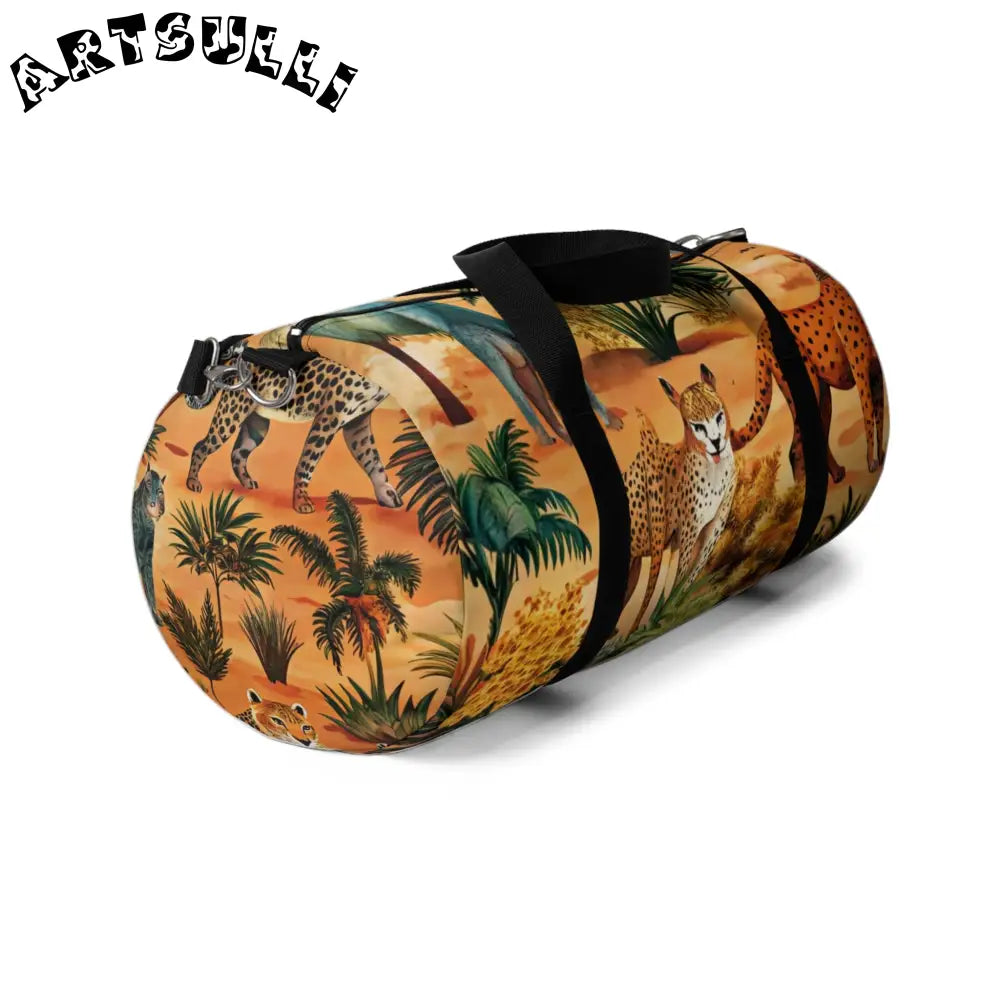 JAKKOUTTHEBXX Custom-Printed African Savannah Duffel Bag 2025
