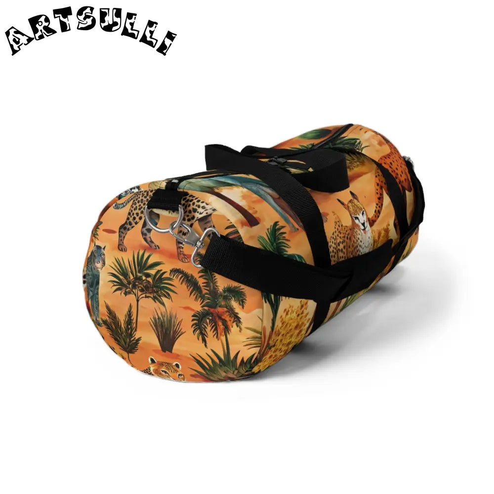 JAKKOUTTHEBXX Custom-Printed African Savannah Duffel Bag 2025